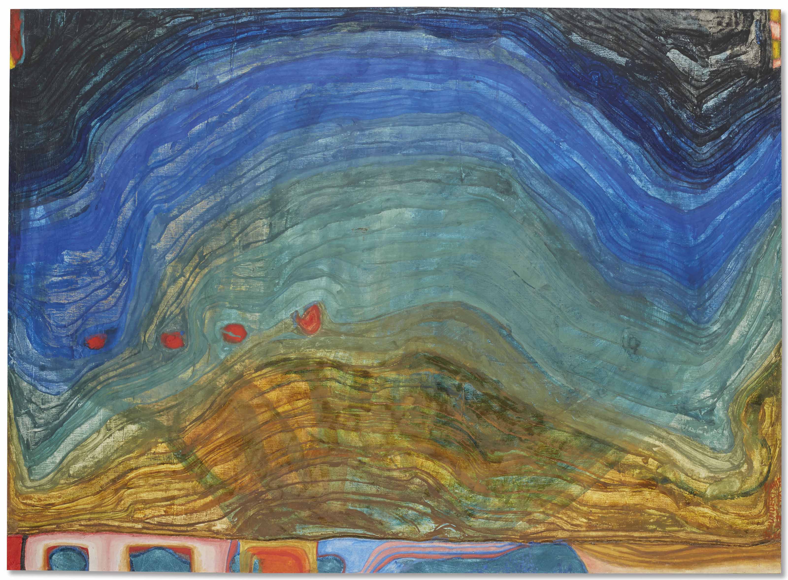 Friedensreich Hundertwasser 1928 2000 Montagne 1950s