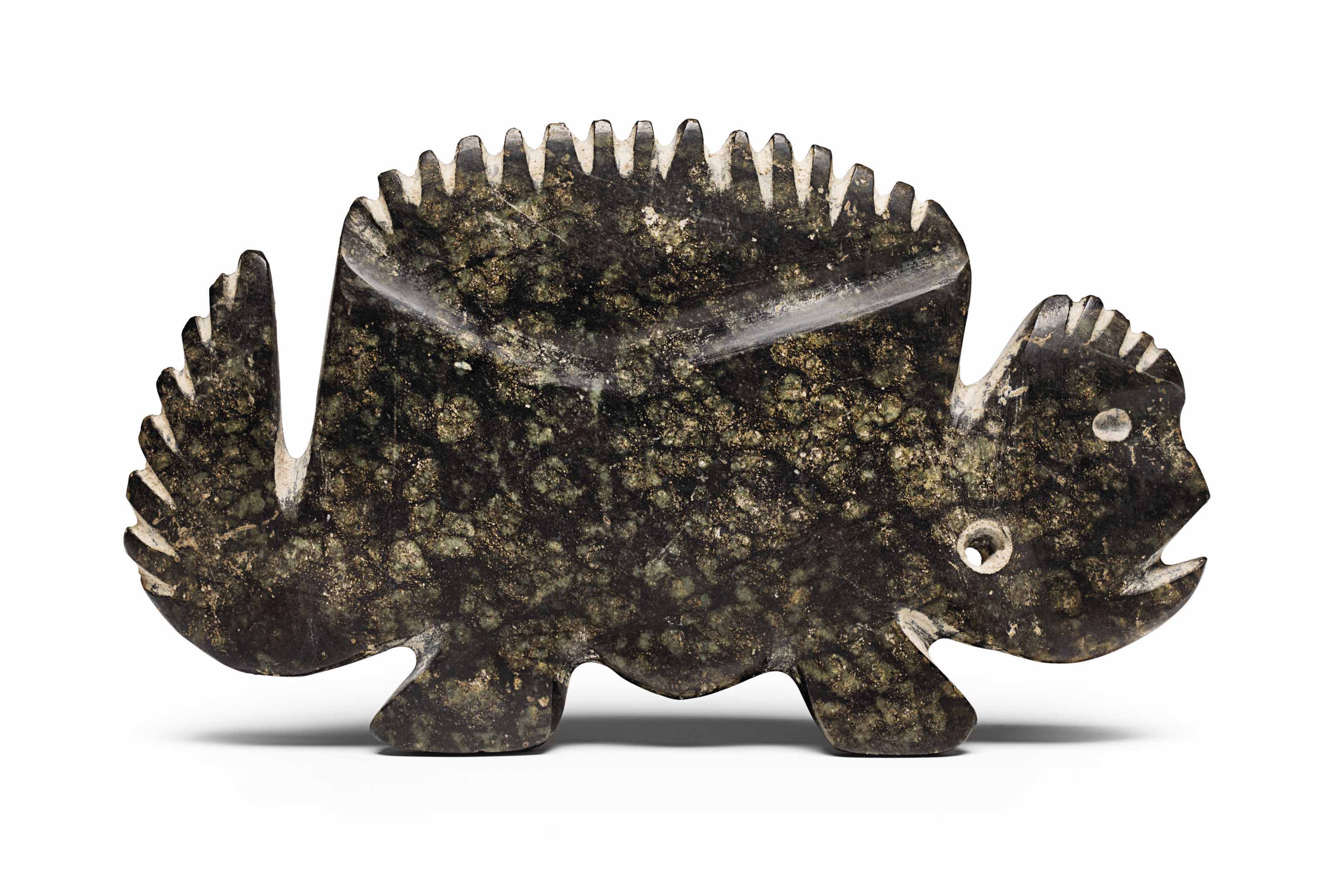 Mezcala animal sculpture, circa 300-100 BC.&nbsp;13.3  cm long (5&frac14;  in). Estimate: &euro;4,500-6,500. This lot is offered in A Quantum of History: The Prigogine Collection  on 9 April 2018  at Christie&rsquo;s in Paris