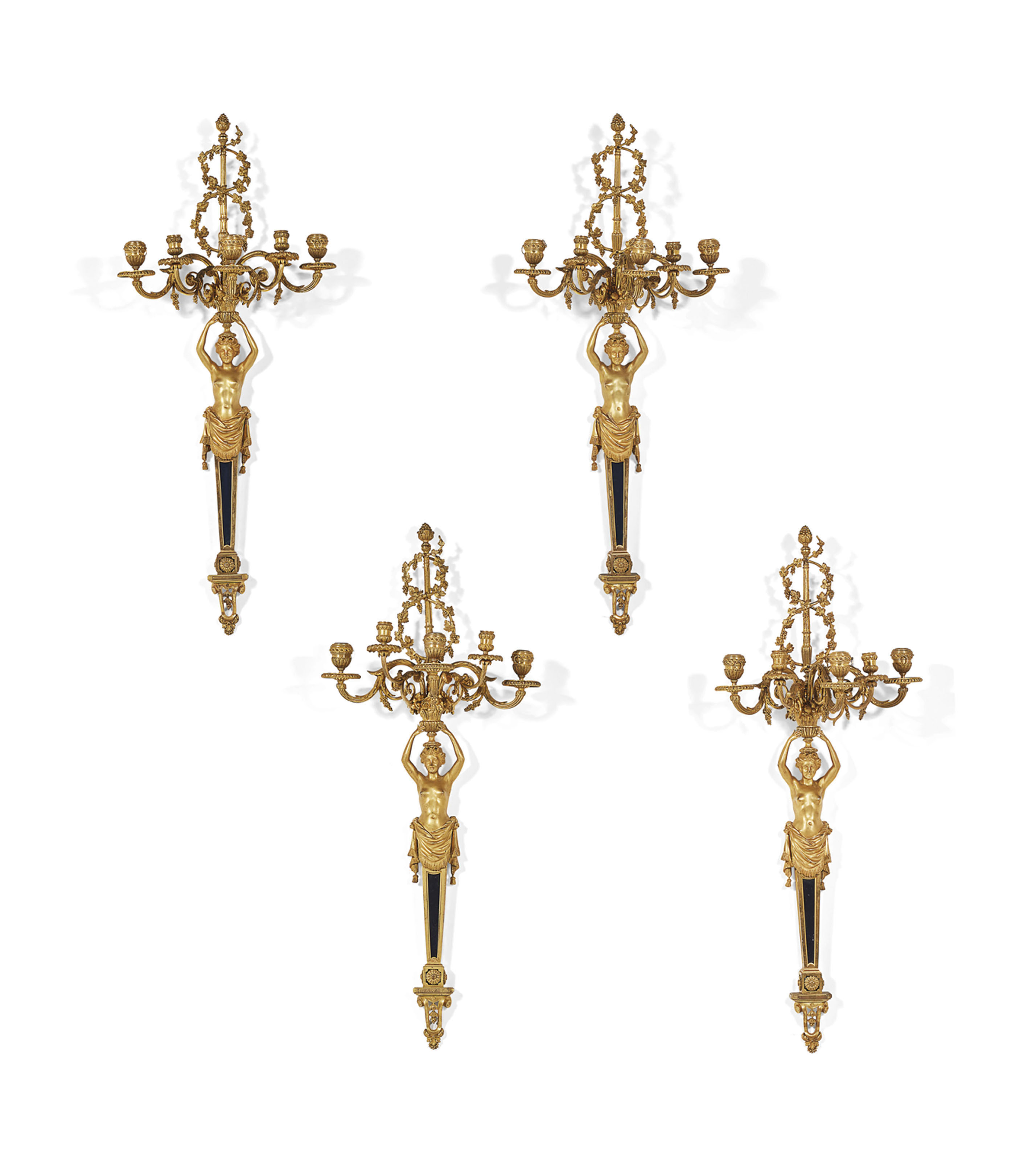 SUITE DE QUATRE APPLIQUES DE STYLE LOUIS XVI XXE SIECLE Christie s