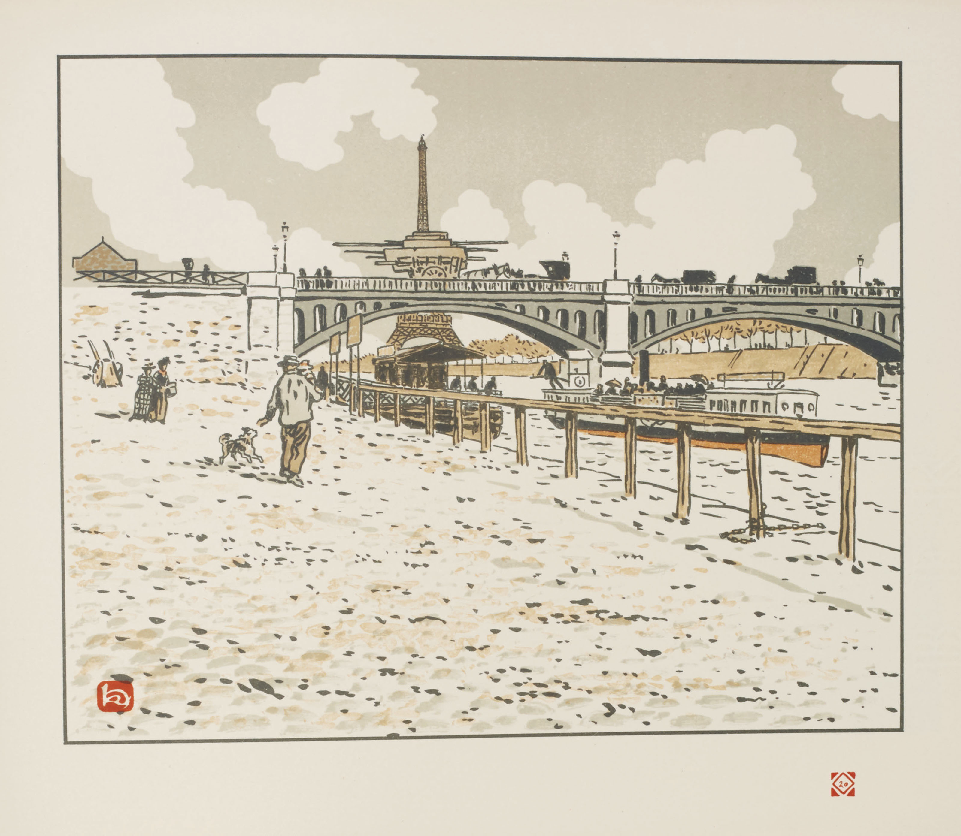 Riviere Henri 1864 1951 Les Trente Six Vues De La Tour Eiffel Paris Eugene Verneau 18
