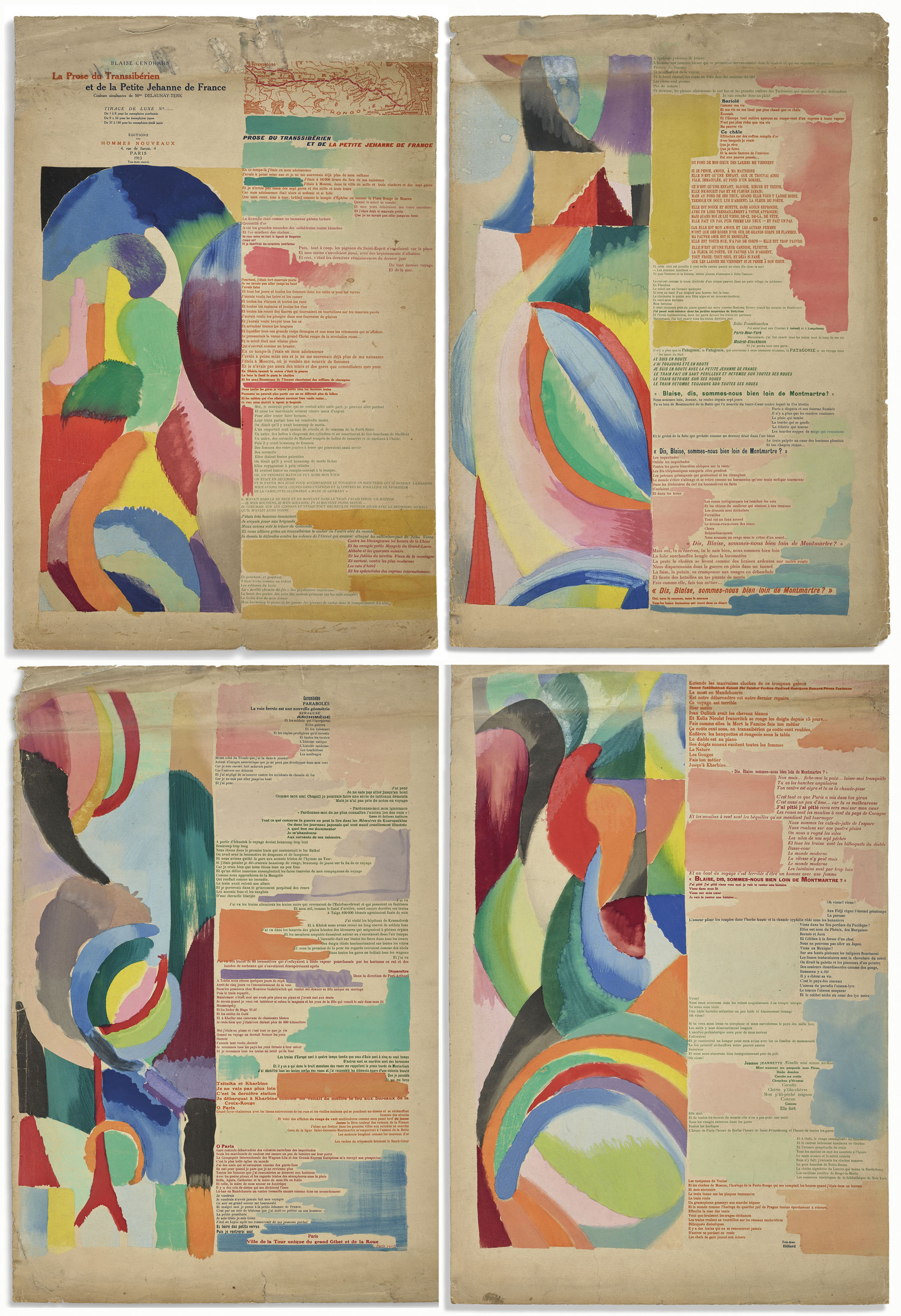 [DELAUNAY, Sonia (18851979)] CENDRARS, Blaise (18871961). La Prose du Transsibérien et de la