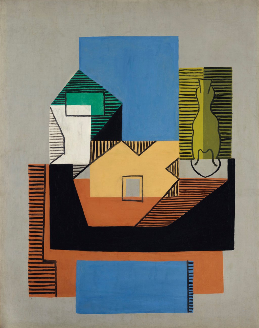 Pablo Picasso 1881 1973 Guitare Bouteille Et Compotier