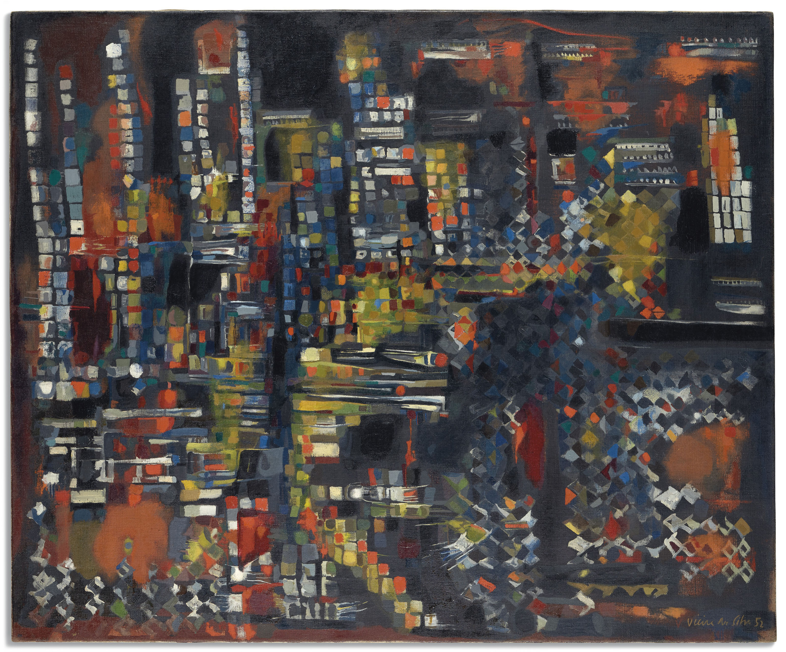 Maria Helena Vieira Da Silva 1908 1992 Rouge Et Jaune 1950s