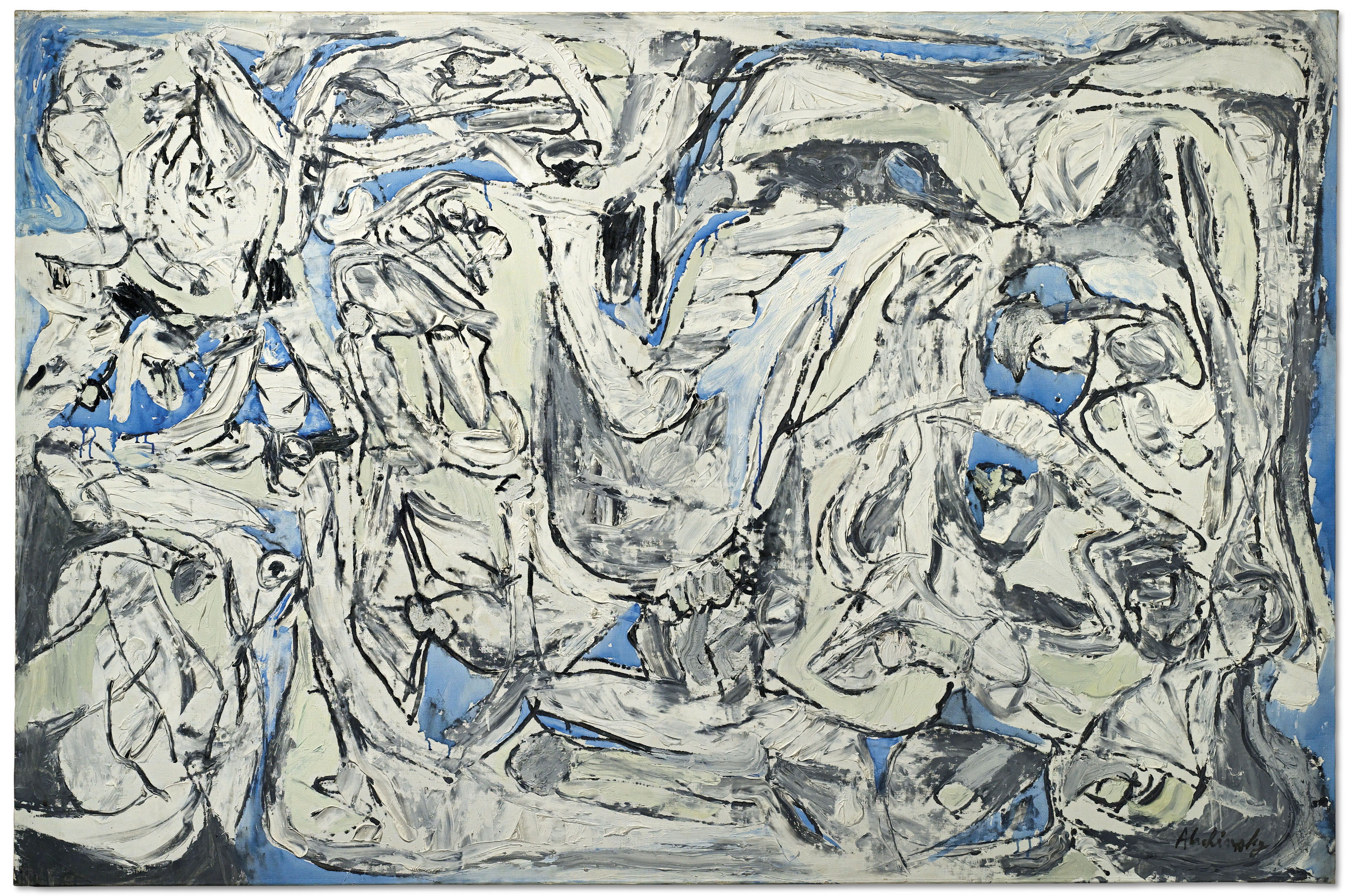 Pierre Alechinsky Né En 1927 Distances Prises 1960s - 