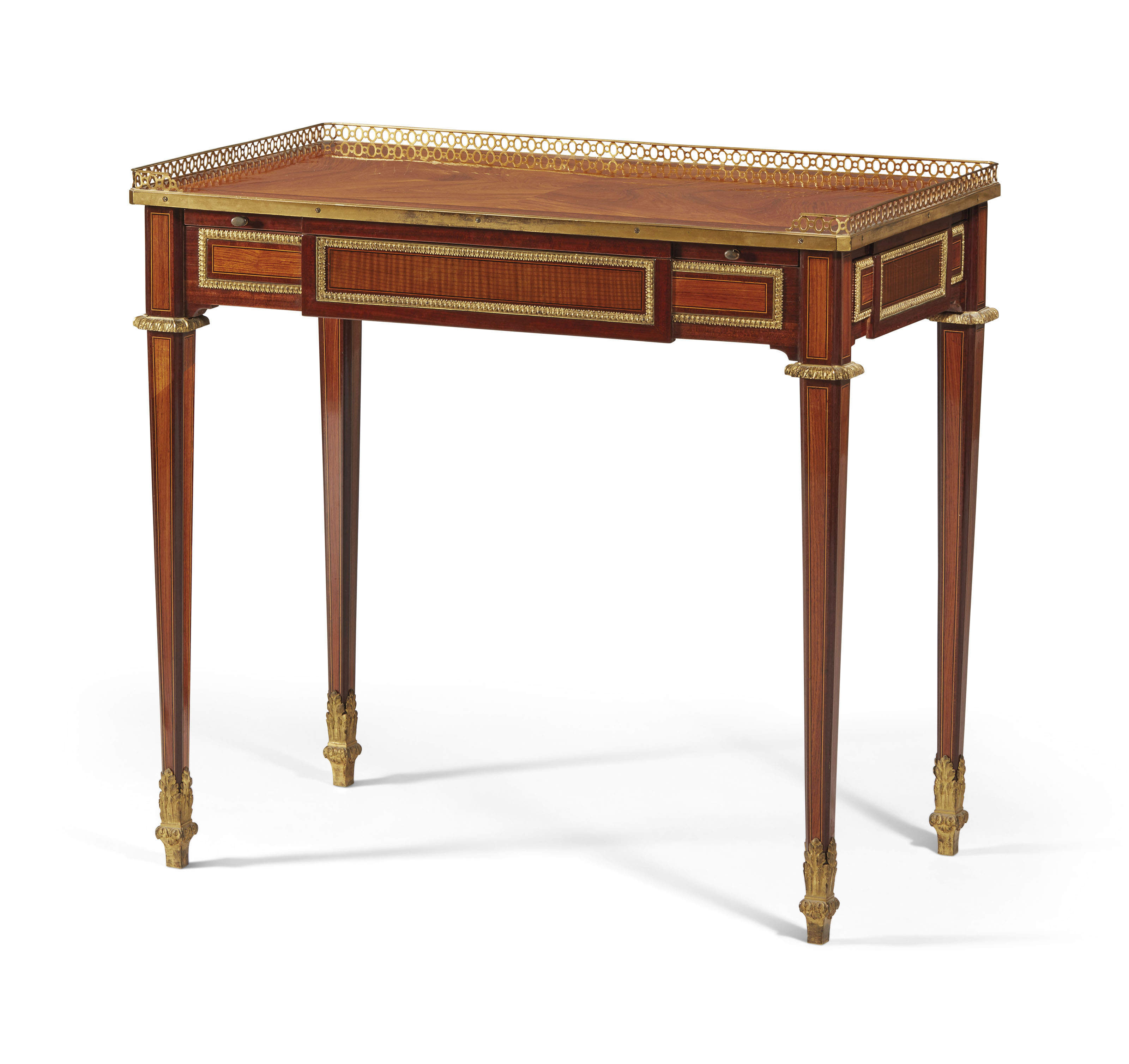 Royal writing table of Louis XVI period, stamp of Jean-Henri Riesener, circa 1780. Height: 76.5  cm (30&frac14;  in); length: 81  cm (32  in). Estimate: &euro;100,000-200,000. Offered in The Collection of Juan de Beistegui&nbsp;on 10 September at Christie&rsquo;s in Paris