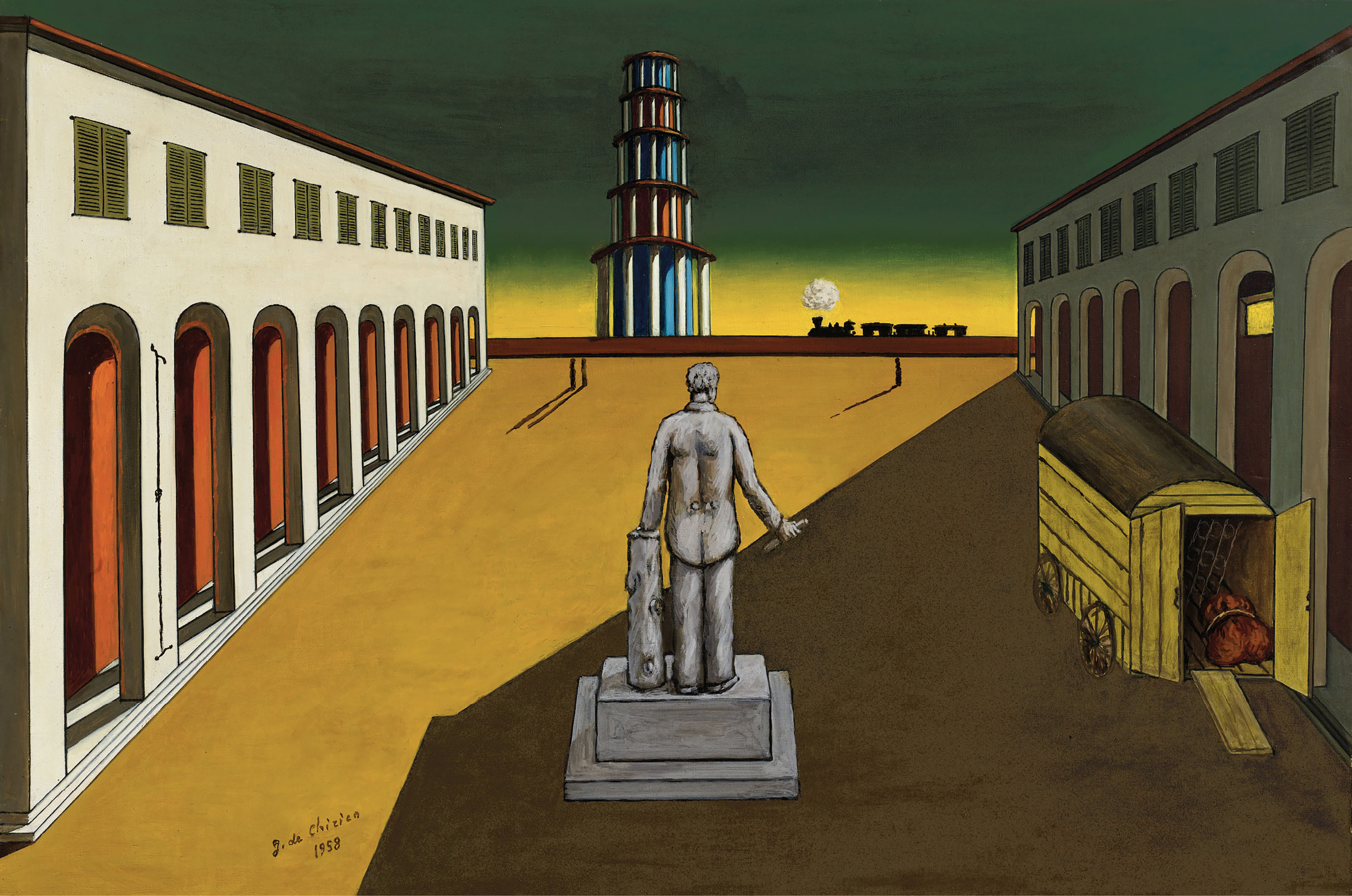 Giorgio de Chirico (ITALY, 1888-1978), Sgombero su piazza d'Italia |  Christie's