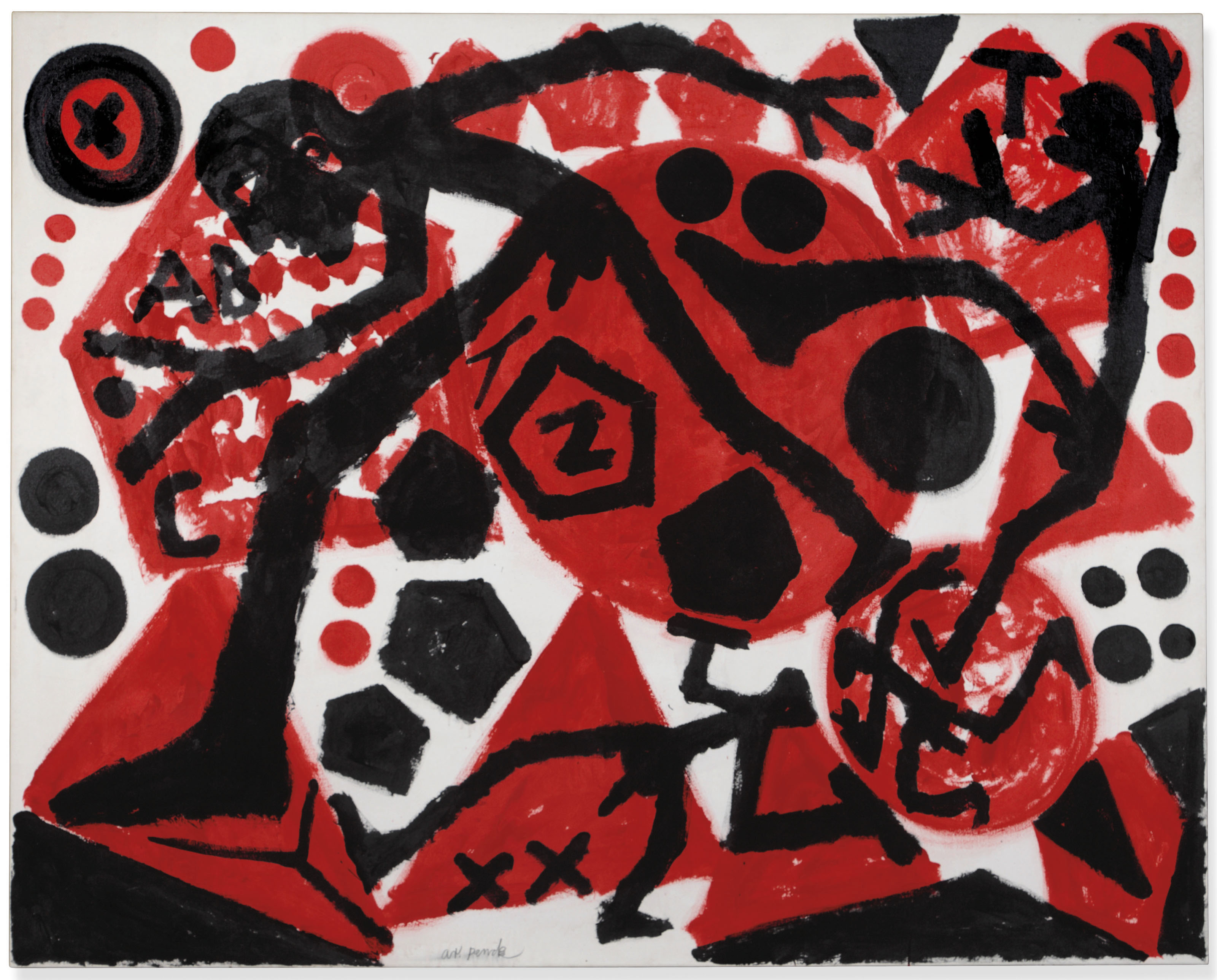 A. R. Penck (1939-2017) , Der Schritt (The Step) | Christie's