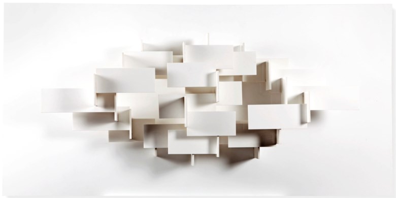 Joost Baljeu (1925-1991), Synth. constr. WXI_4c, 1960-1969. 100 x 200 x 30 cm. Estimate €30,000-50,000. Offered in Post-War & Contemporary Art on 30 April 2019 at Christie’s in Amsterdam