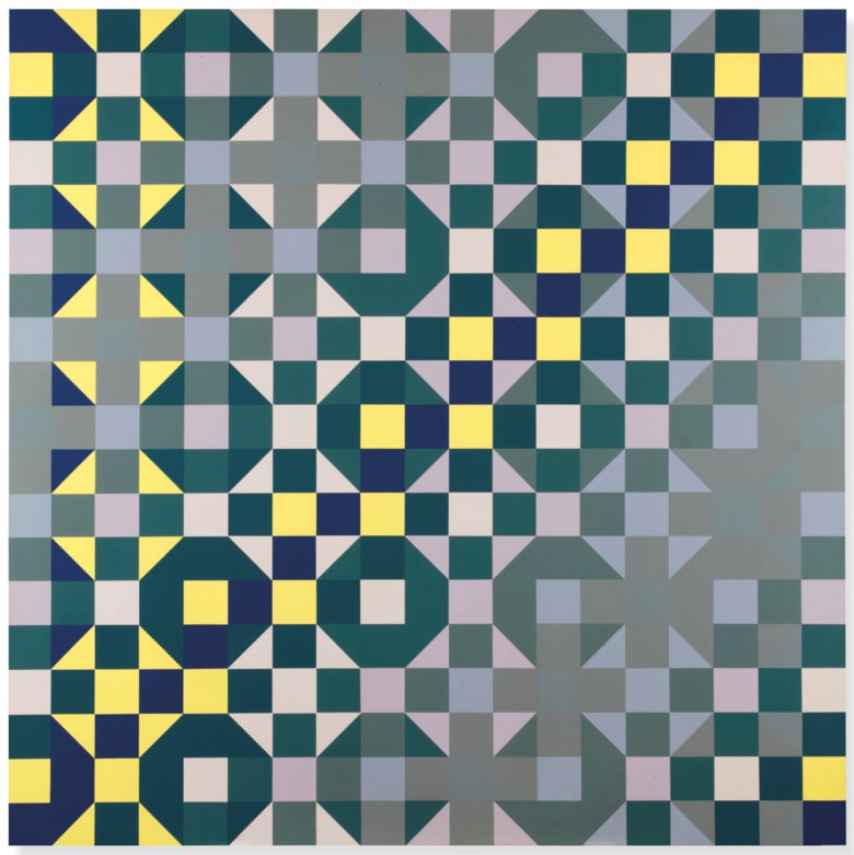 Peter Struycken (b. 1939), Structuur II (Structure II), 1969. Lacquer on perspex. 150 x 150 cm. Estimate €12,000-16,000. Offered in Post-War & Contemporary Art on 30 April 2019 at Christie’s in Amsterdam