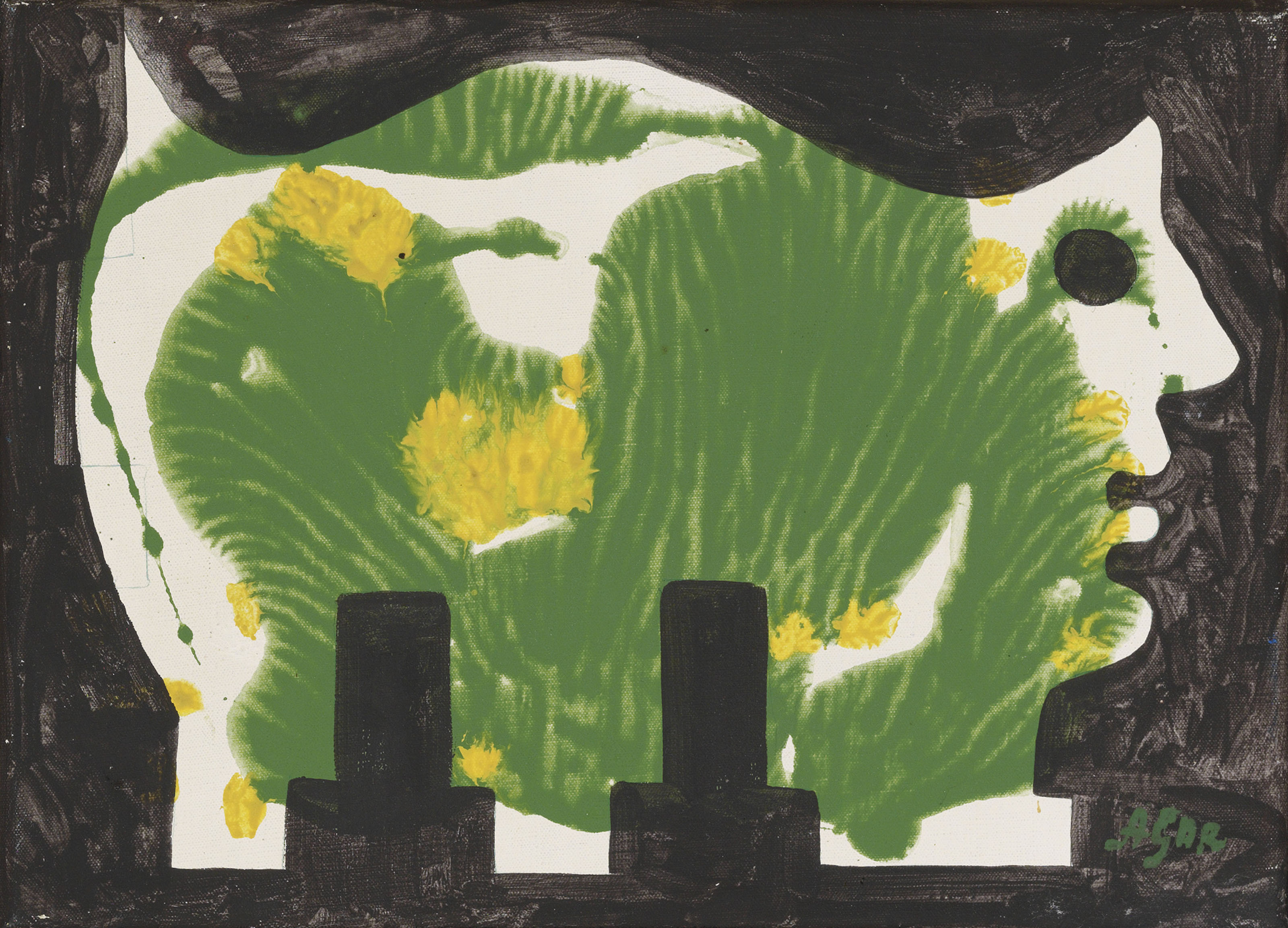Eileen Agar, R.A. (1899-1991), Animal, painted in 1967. 9&frac34; x 13&frac34;  in (24.7 x 35  cm). Estimate: &pound;2,000-3,000. Offered in Modern | British &amp; Irish Art&nbsp;on 9 April 2019 at Christie&rsquo;s in London