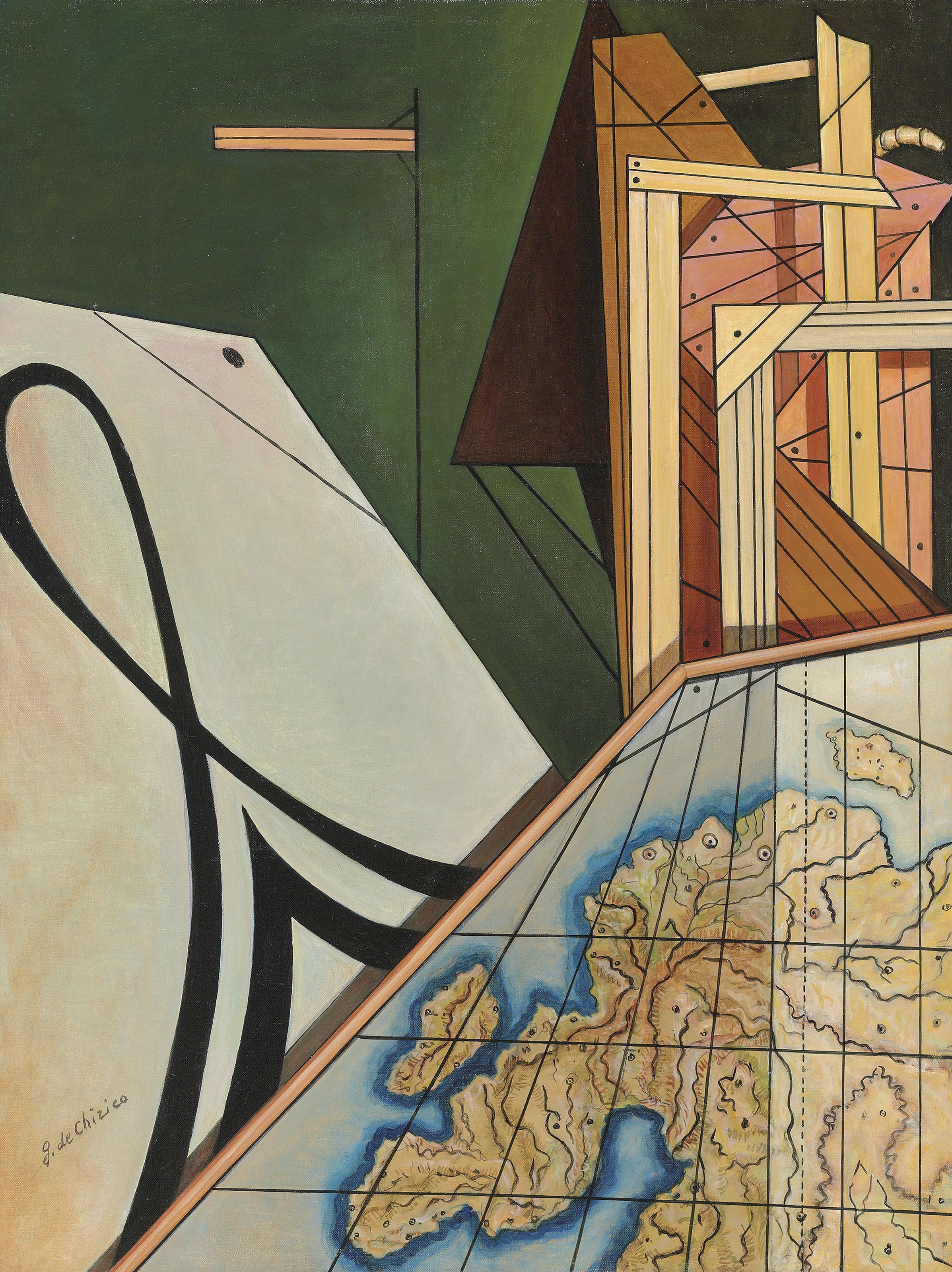 Giorgio de Chirico (1888-1978), Il continente misterioso, 1968. 31&frac12; x 23&frac34;  in (80 x 60.5  cm). Estimate: &pound;200,000-300,000. Offered in the&nbsp;Impressionist and Modern Art Day Sale on 28 February 2019 at Christie&rsquo;s in London