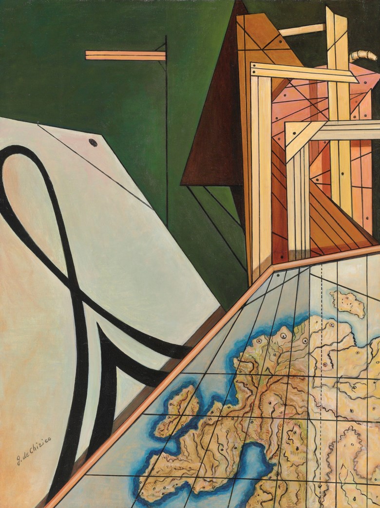 Giorgio de Chirico (1888-1978), Il continente misterioso, 1968. 31½ x 23¾  in (80 x 60.5  cm). Estimate £200,000-300,000. Offered in the Impressionist and Modern Art Day Sale on 28 February 2019 at Christie’s in London