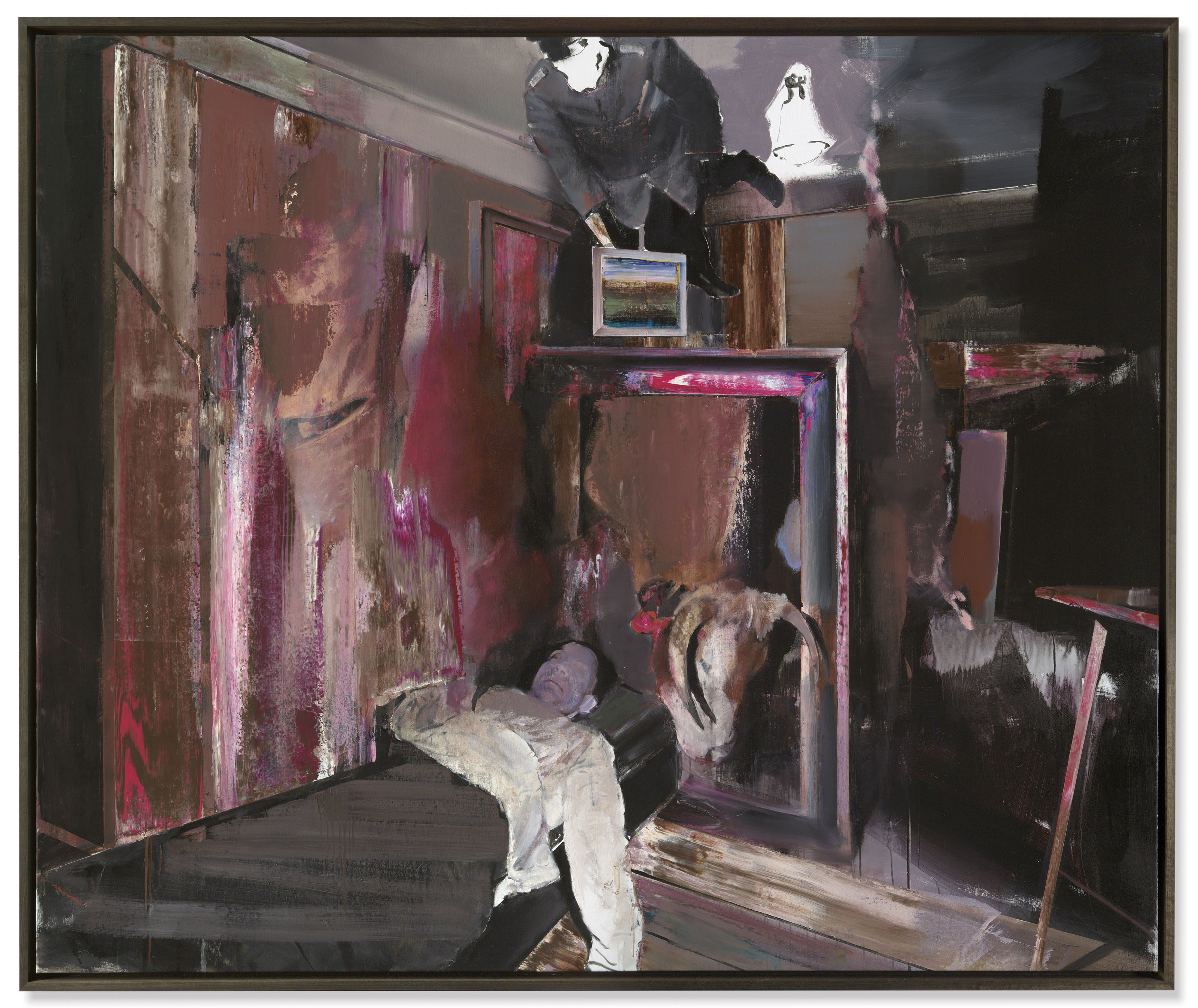 Adrian Ghenie (b. 1977), The Collector 4, 2009. Oil on canvas. 78⅞ x 94&frac12; in (200.3 x 240 cm). Estimate: &pound;2,200,000-2,800,000. Offered in Post-War and Contemporary Art Evening Auction on 6 March 2019 at Christie&rsquo;s in London