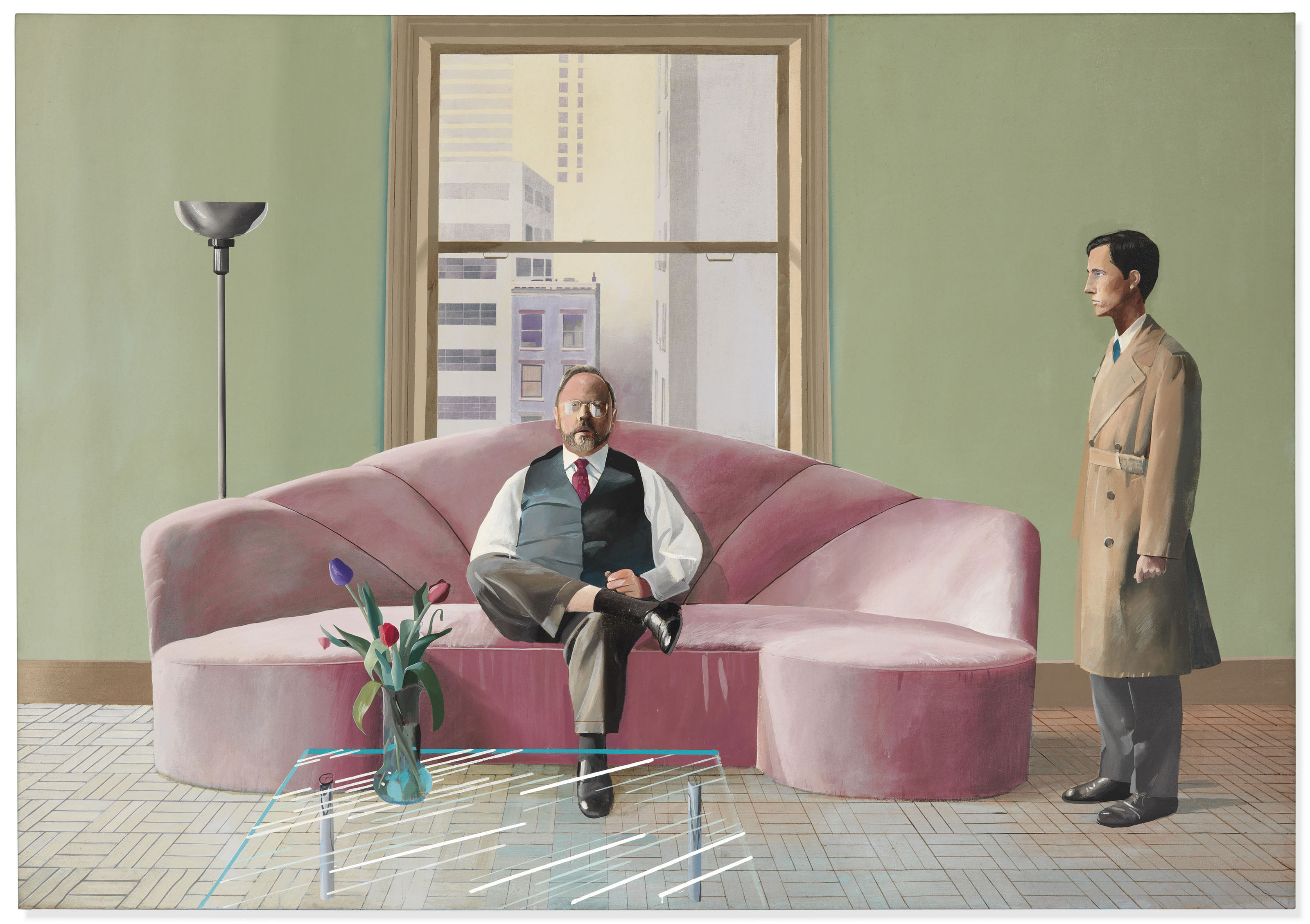 David Hockney B 1937 Henry Geldzahler And Christopher Scott
