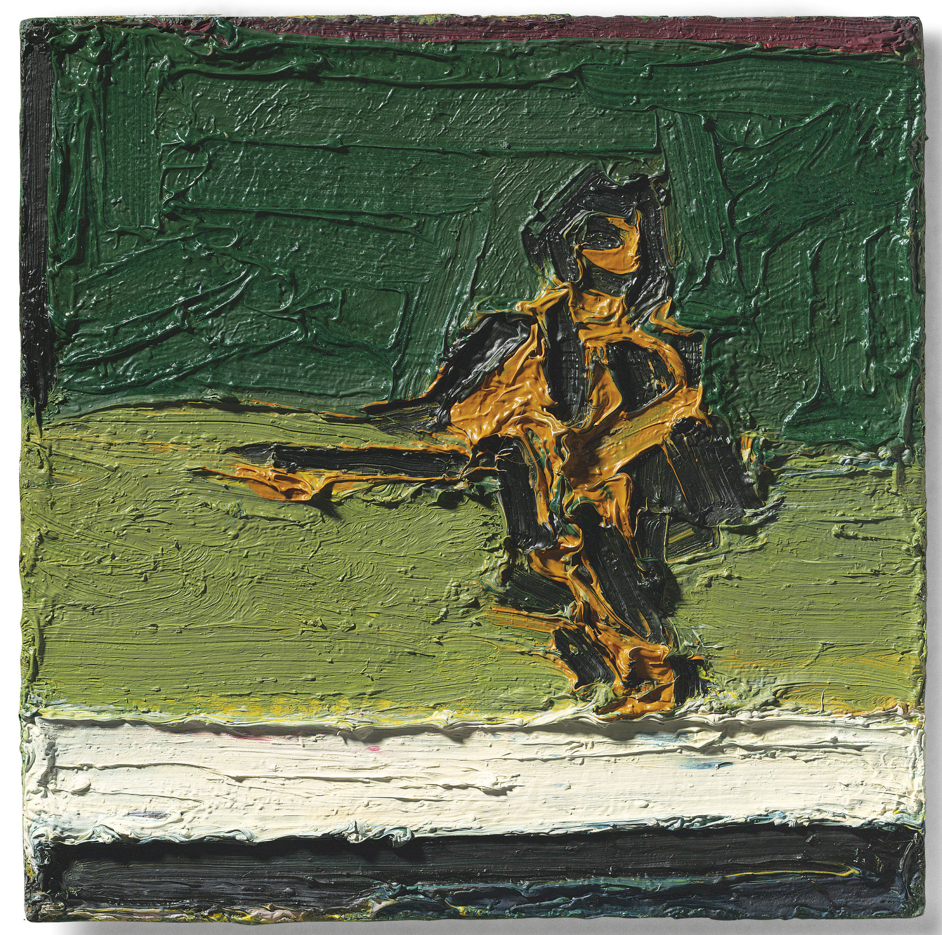 Frank Auerbach (b. 1931), Figure Seated on Bed II | Christie's