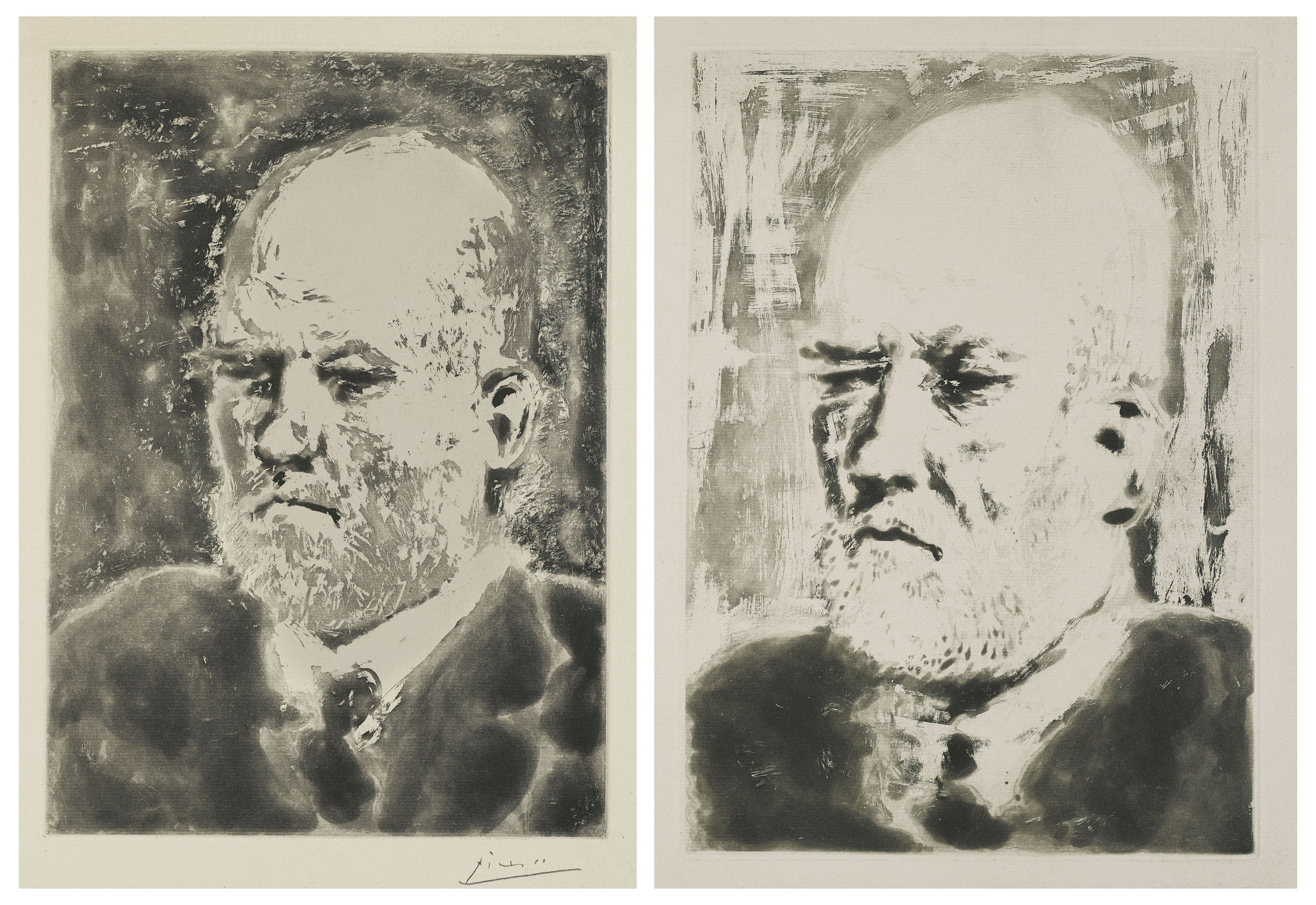 Pablo Picasso 1881 1973 Portrait De Vollard Ii From La Suite Vollard Prints Multiples Spain Christie S