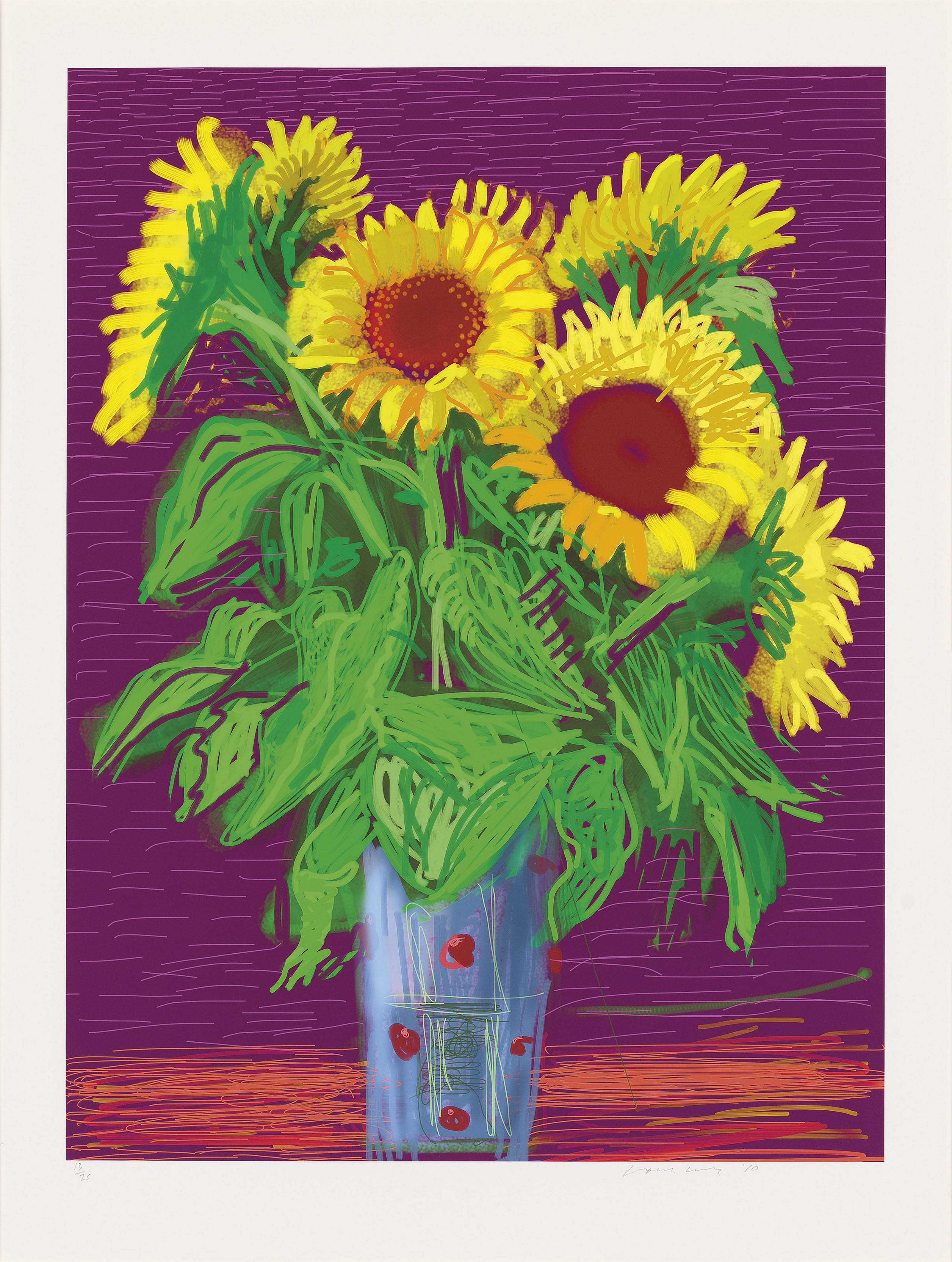 Подсолнухи David Hockney