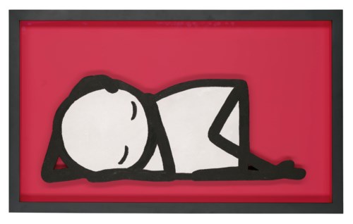 Stik (1979年生)，《流浪者（模型）》，2009年作。乳剂、压克力胶合板。555 x 910 x 65毫米（连框）。估价：30,000 - 50,000英镑。2019年9月18日将于佳士得伦敦版画及限量作品拍卖会呈献





