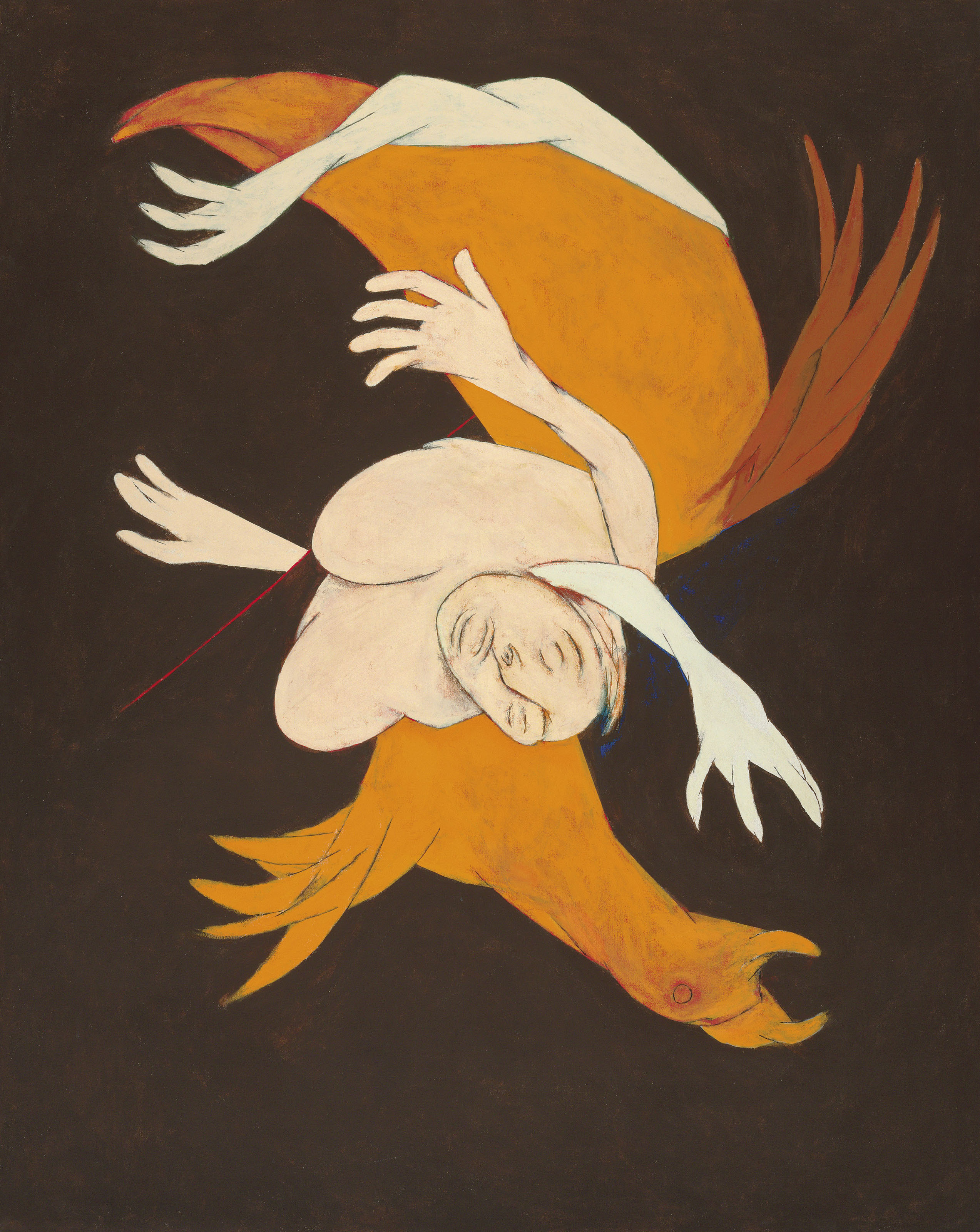 TYEB MEHTA (1925-2009), Falling Figure with Bird | Christie's