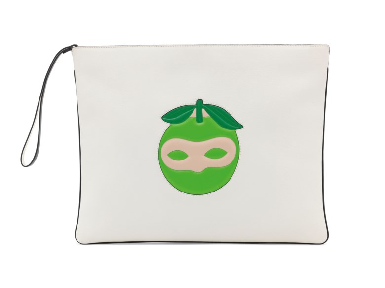 A set of two a Magritte leather Surrealist clutch & a Geranium leather clutch, Delvaux, 2010s. Dimensions 29 w x 23 h x 2 d cm, 26 w x 19 h x 2 d cm. Sold for £1,000 on 11 June 2019 at Christie’s in London