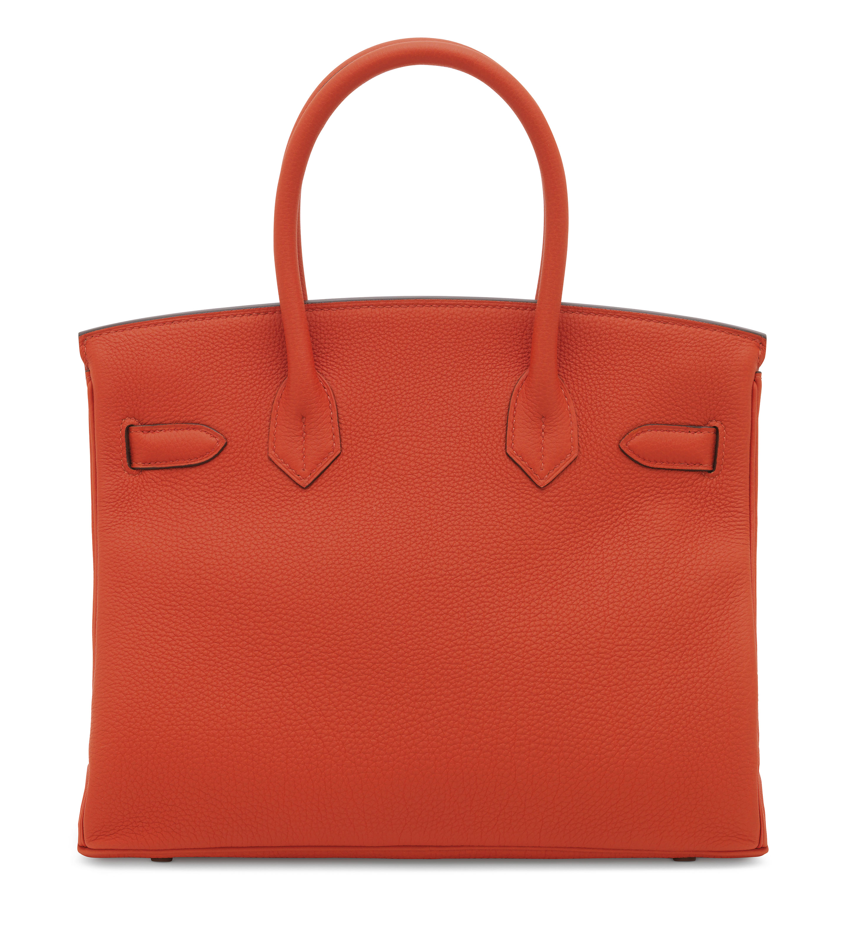 A Capucine Togo Leather Birkin 30 With Gold Hardware