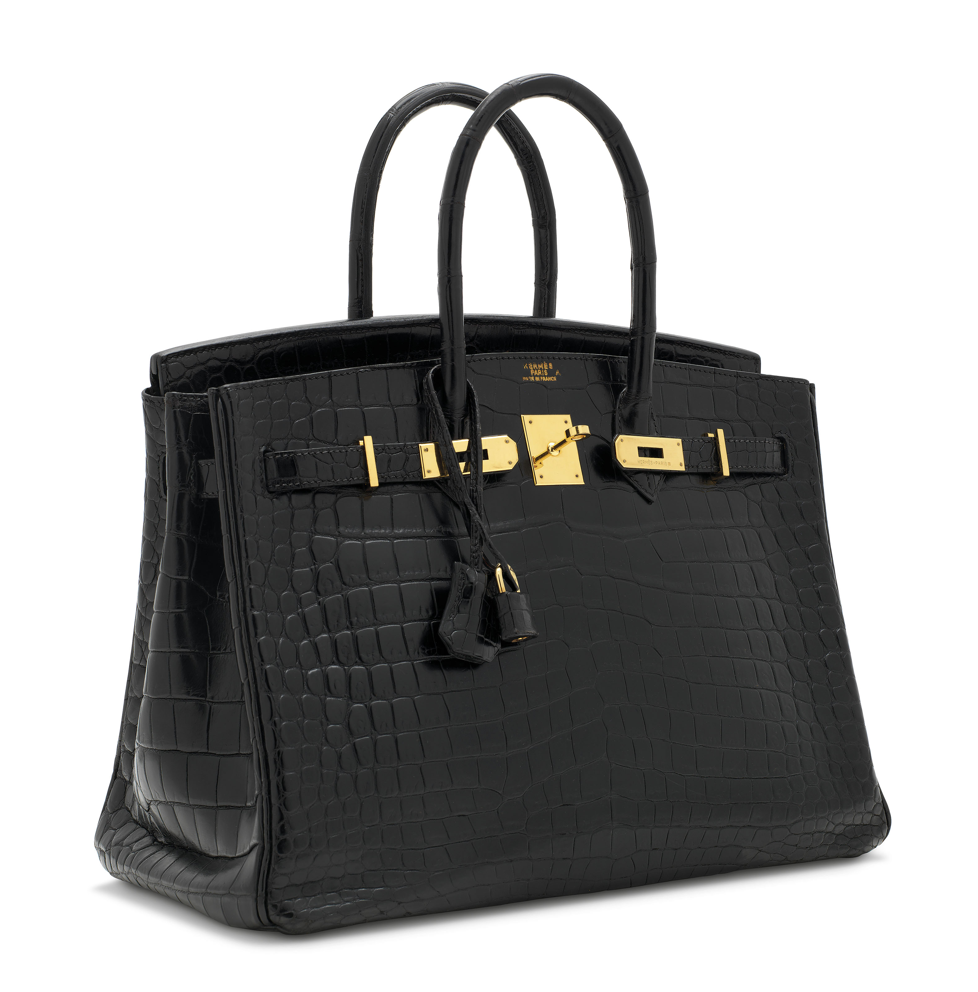 MATTE BLACK POROSUS CROCODILE BIRKIN 35 