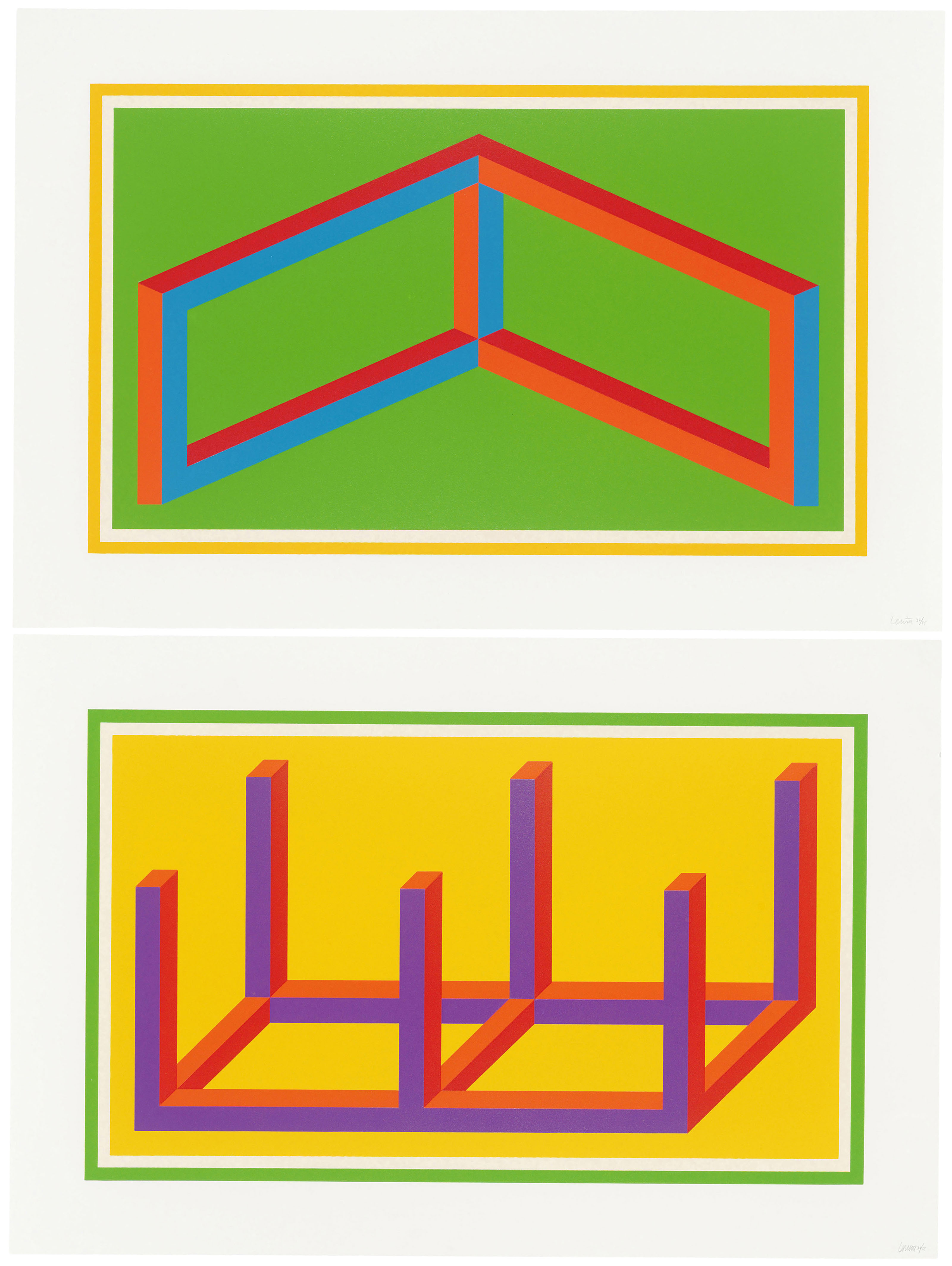 sol lewitt geometric figures & color