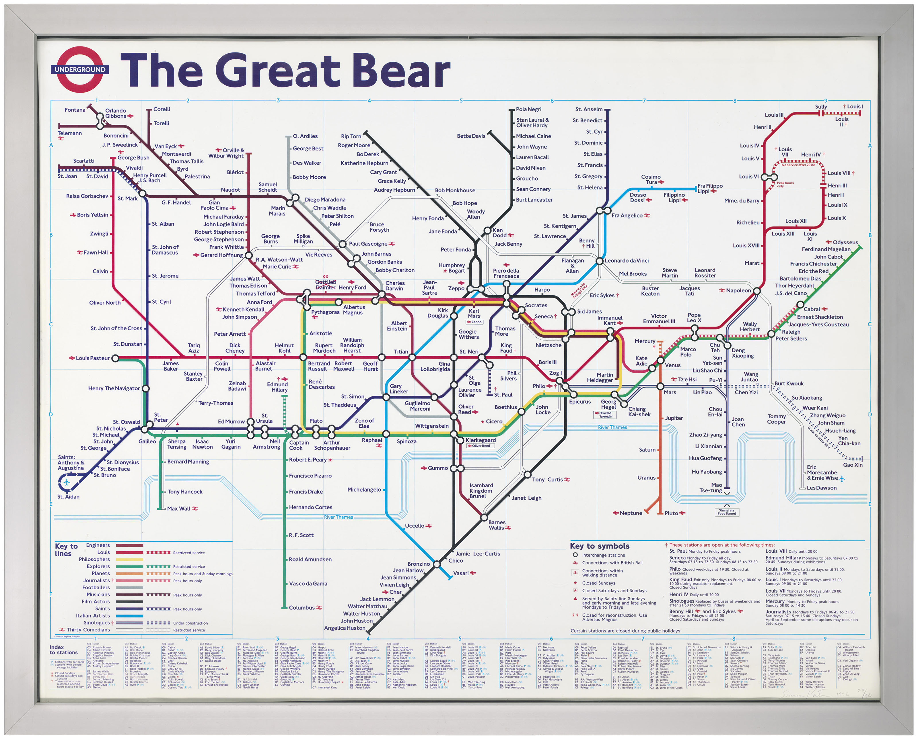Simon Patterson B 1967 The Great Bear Christie S