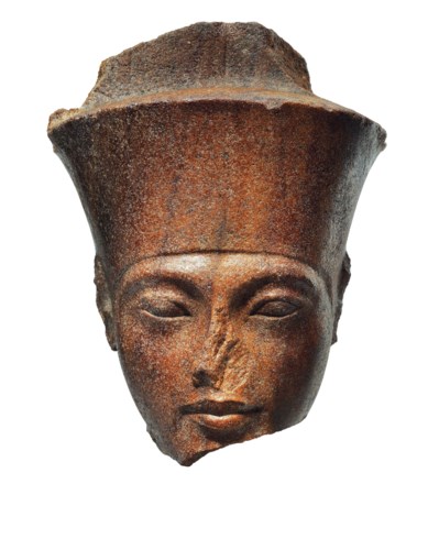 AN EGYPTIAN BROWN QUARTZITE HE
