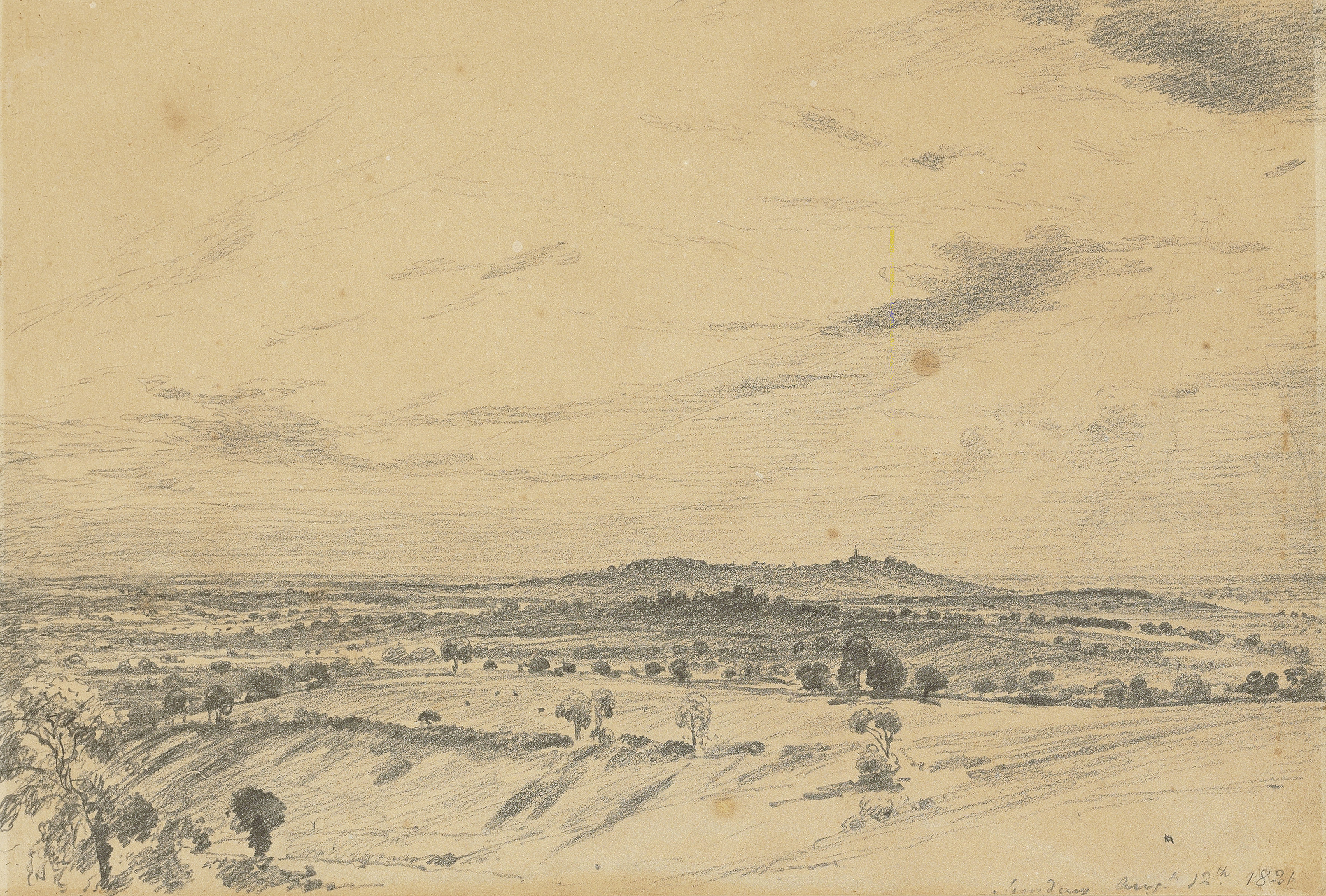 Harrow from the fields at Child's Hill