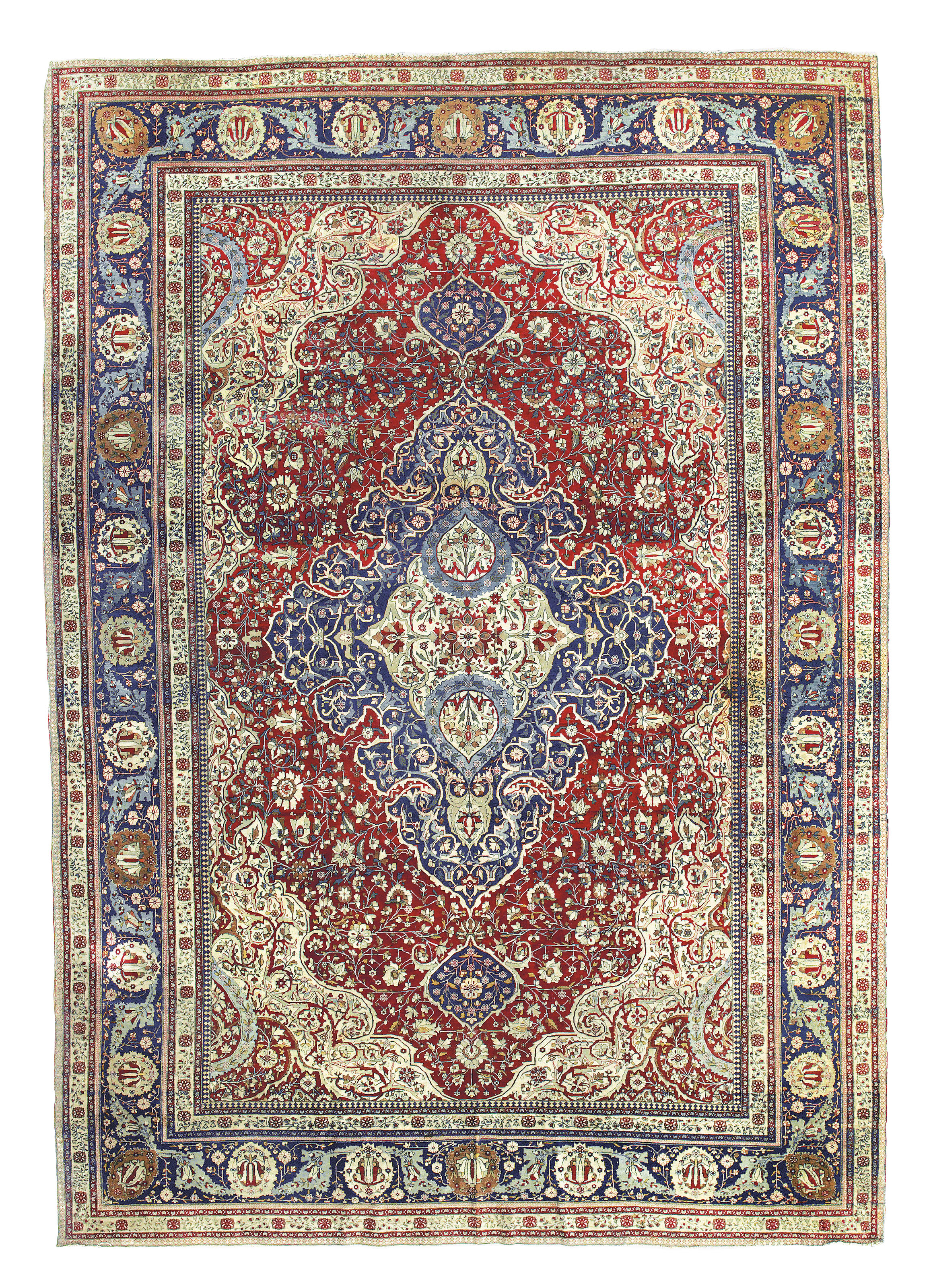 A Kashan Mohtasham Carpet Central Persia Late 19th Century Medallion Carpet Christie S