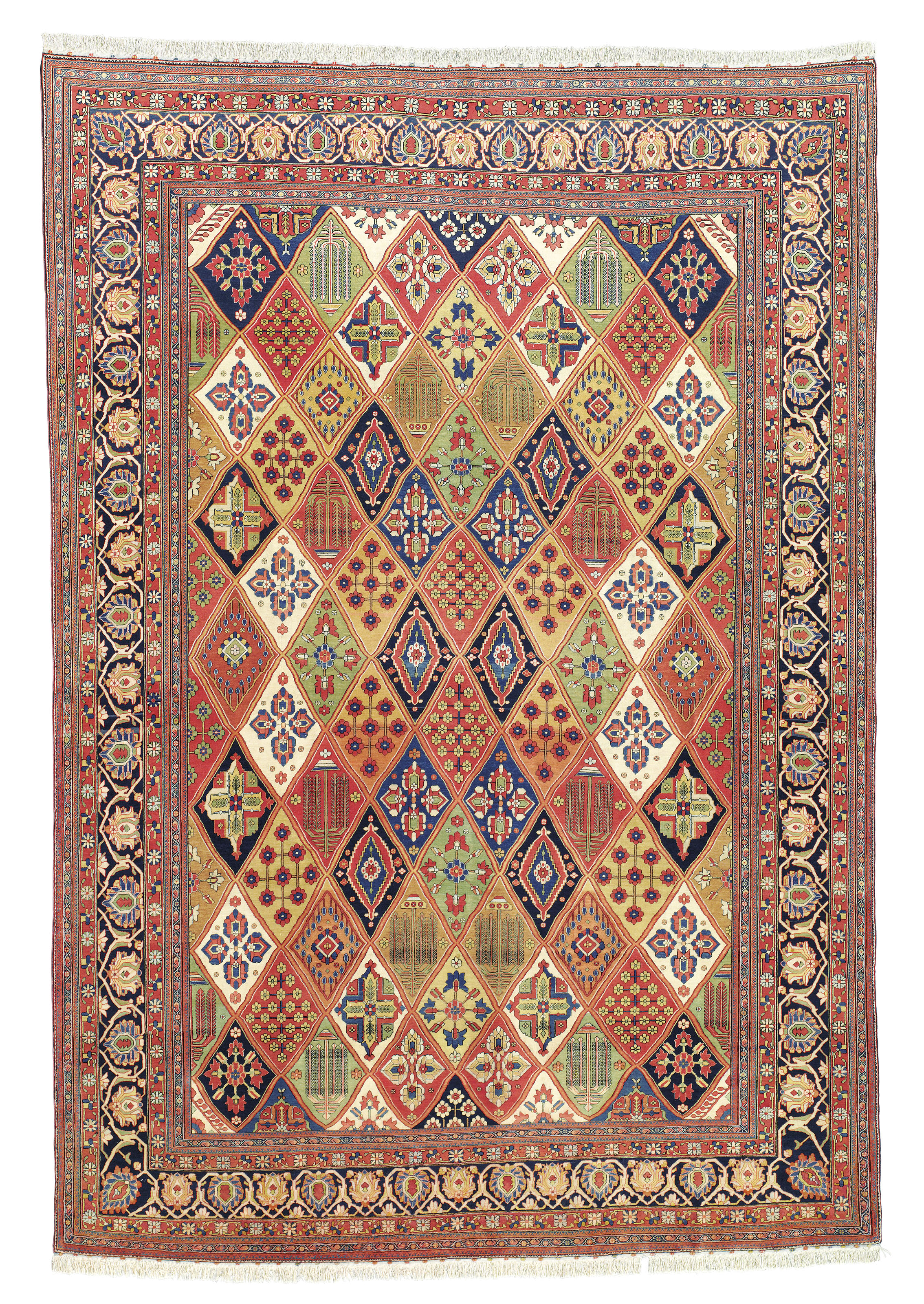 A KASHAN 'MOHTASHAM' CARPET , CENTRAL PERSIA, LATE 19TH CENTURY