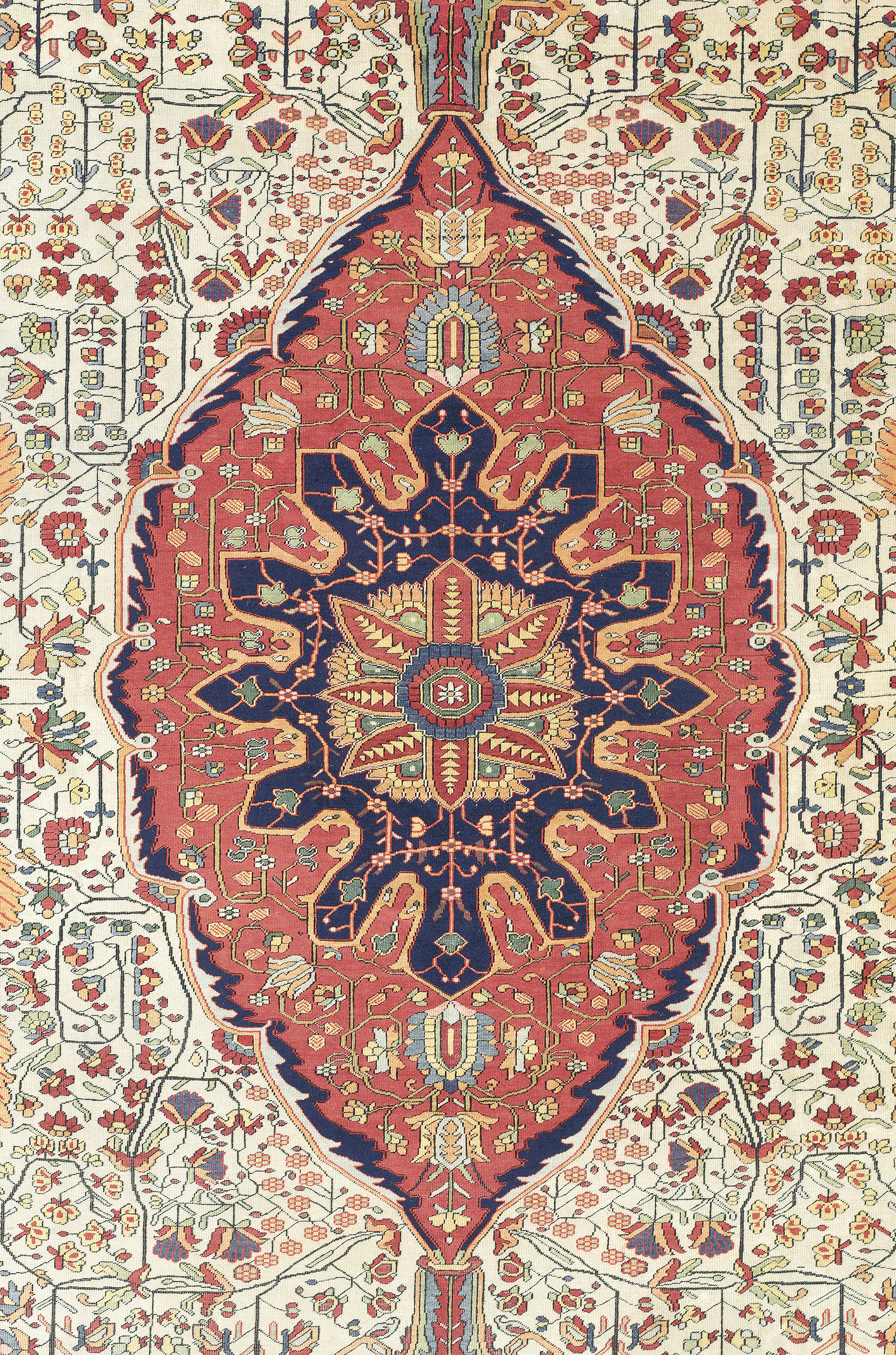 A KASHAN 'MOHTASHAM' CARPET , CENTRAL PERSIA, CIRCA 1890 | Christie's