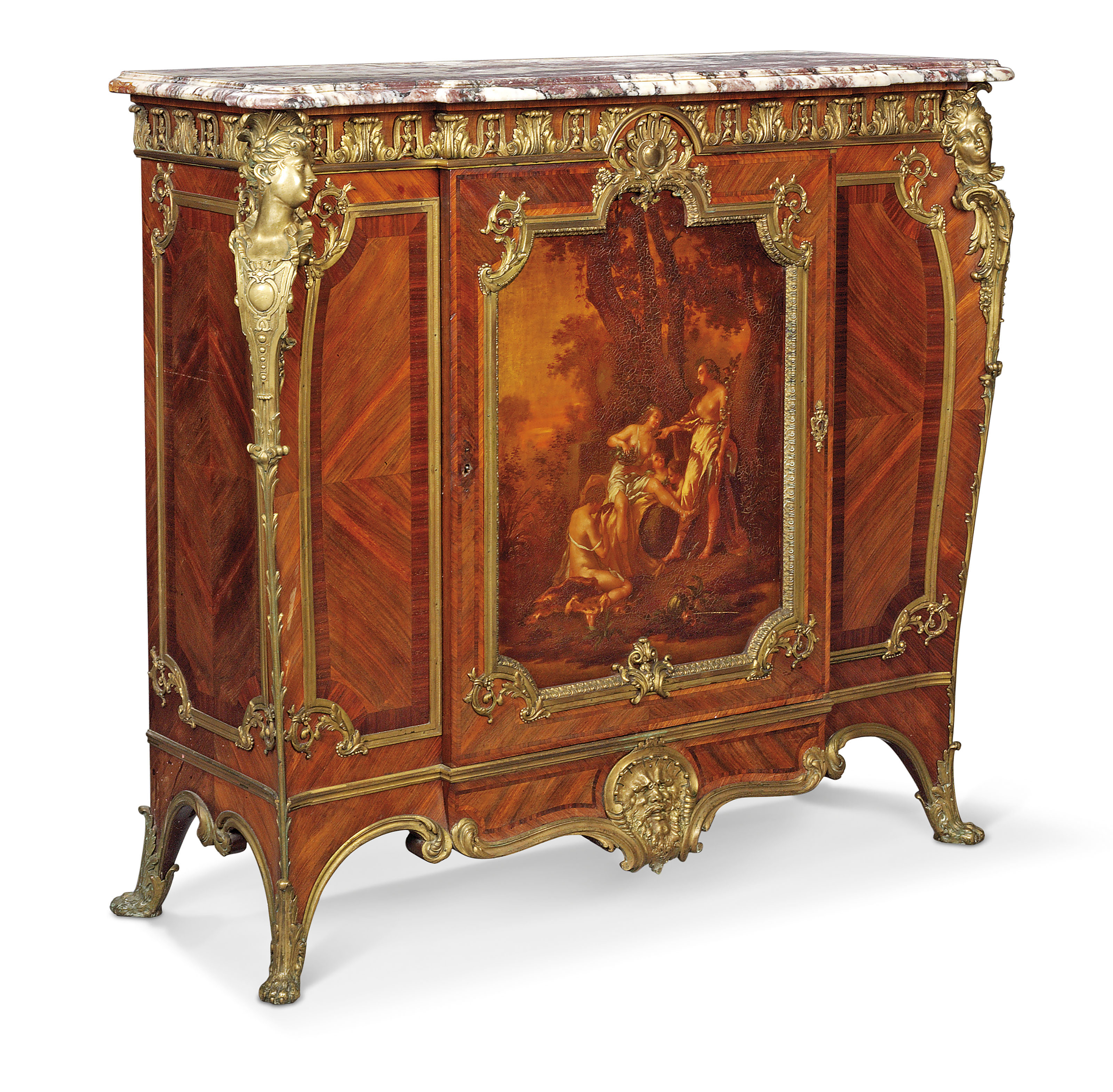 A French Ormolu Mounted Kingwood And Tulipwood Parquetry And Vernis Martin Meuble D Appui By Emmanuel Zwiener Paris Circa 1880 19th Century Meuble D Appui Christie S