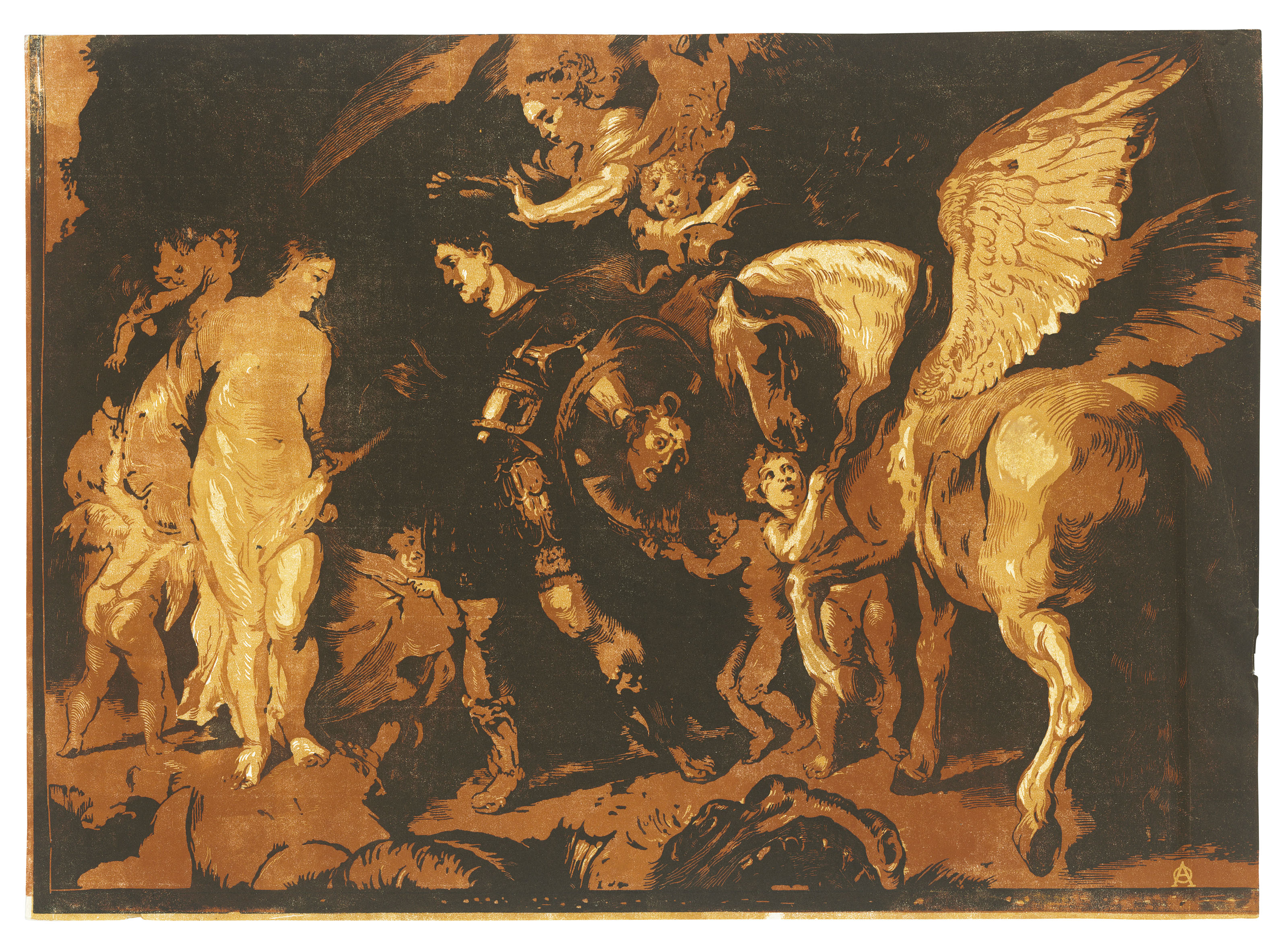 Anna Ostroumova-Lebedeva (1871-1955), 'Perseus and Andromeda' after Peter Paul Rubens; Venice, Grand Canal; and eight other compositions. Dimensions: 18&frac12; x 13&frac14;  in (47 x 33.6  cm); and smaller. Sold for £8,125 on 3 June 2019 at Christie’s in London