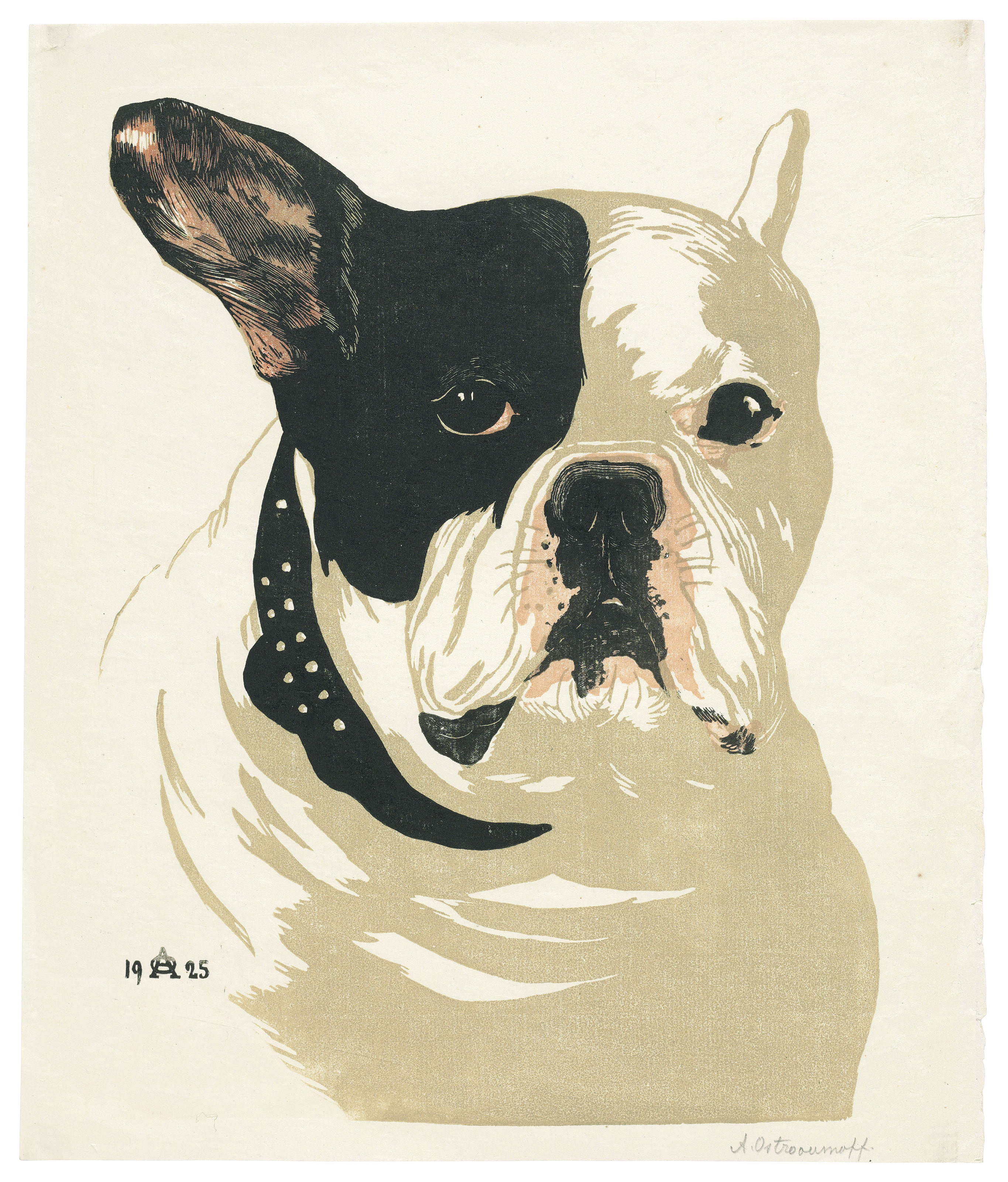 Anna Ostroumova-Lebedeva (1871-1955), Bobbi; and nine other compositions, circa 1922-25. Woodcut. Dimensions: 12⅝ x 10&frac34;  in (32 x 27.2  cm); and smaller. Sold for £3,750 on 3 June 2019 at Christie’s in London