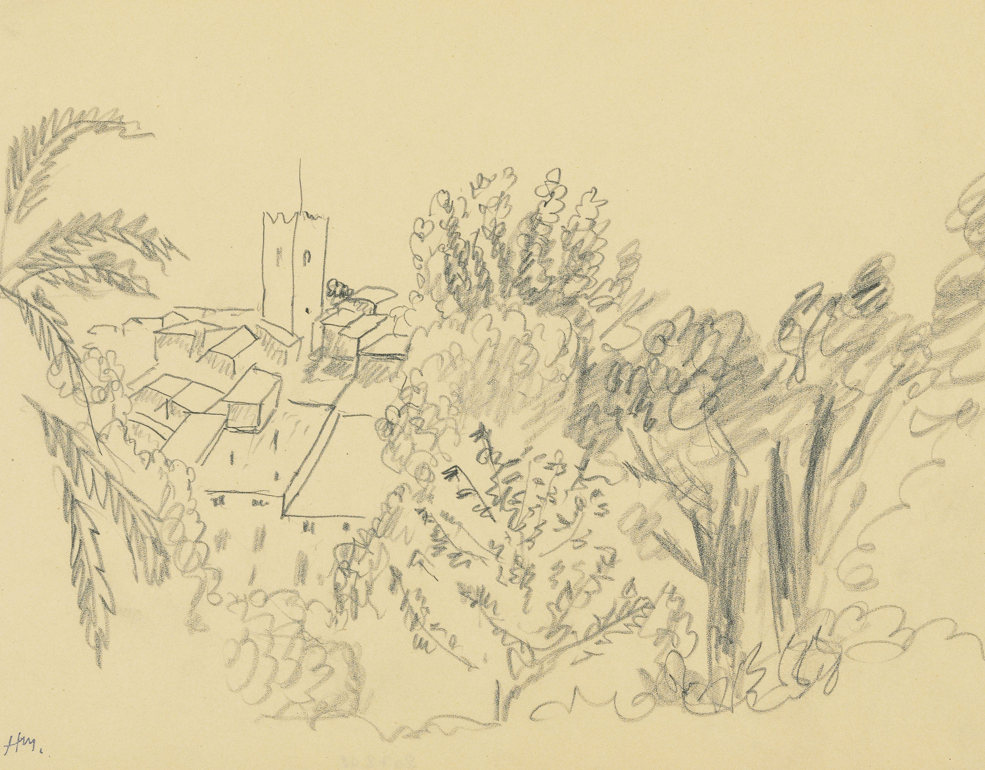 Paysage, vue de Vence