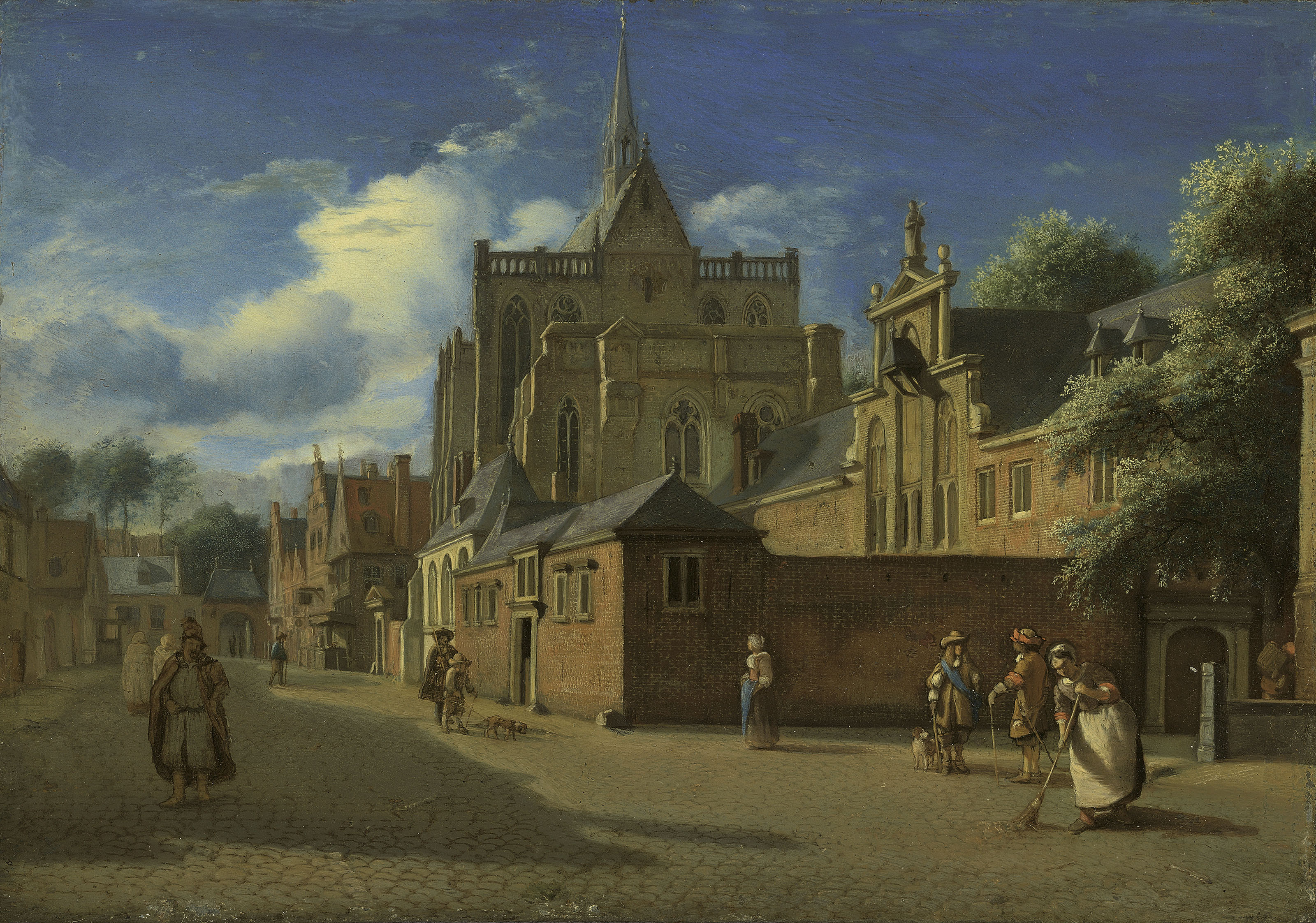 Jan Van Der Heyden Gorinchem 1637 1712 Amsterdam The Dom And