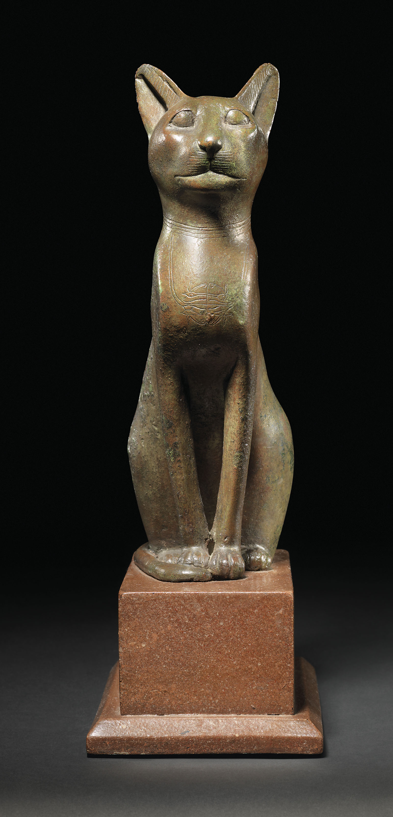 AN EGYPTIAN BRONZE CAT auctions & price archive
