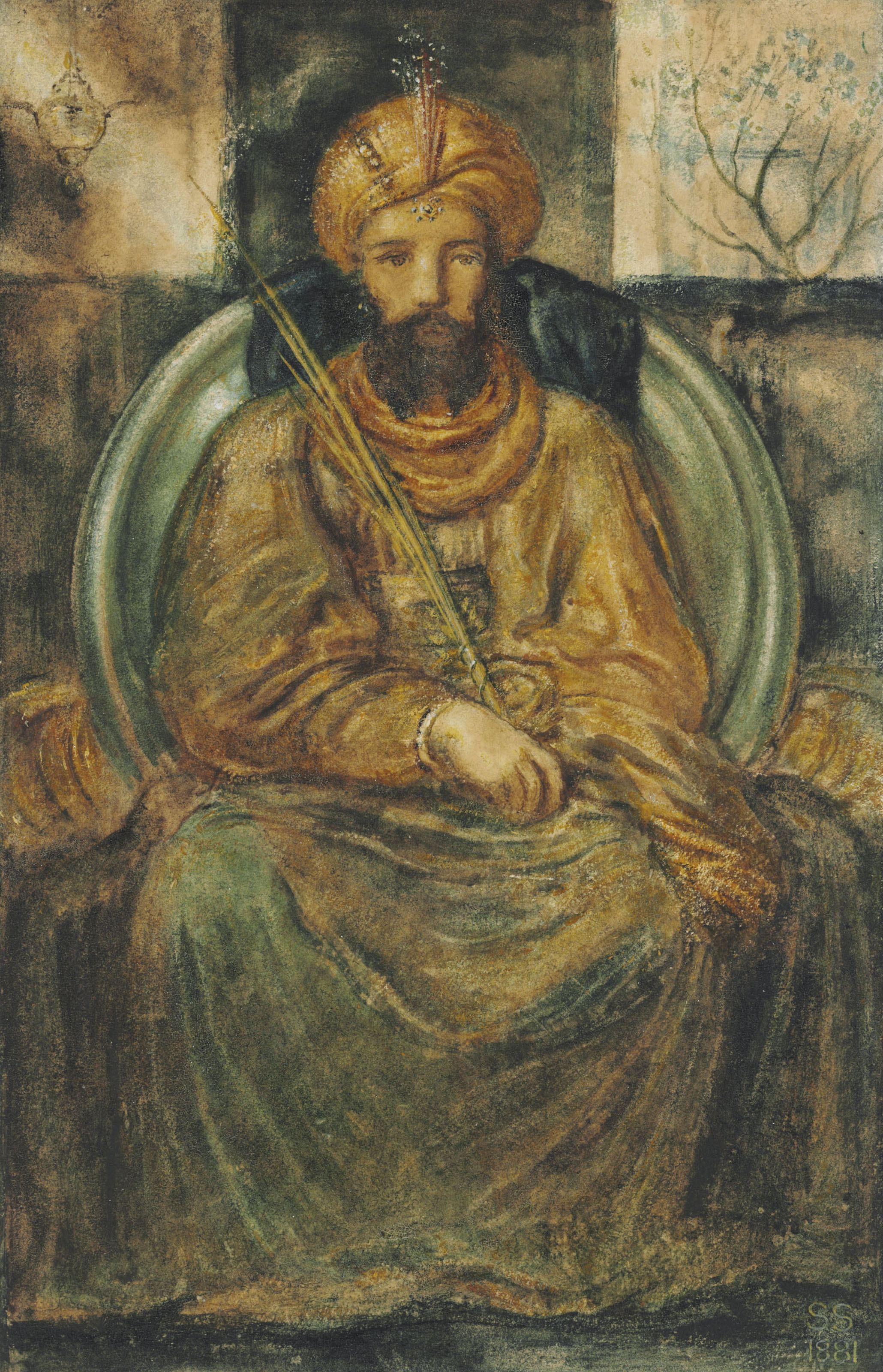 Simeon Solomon 1840 1905 King Solomon Sitting In Judgement