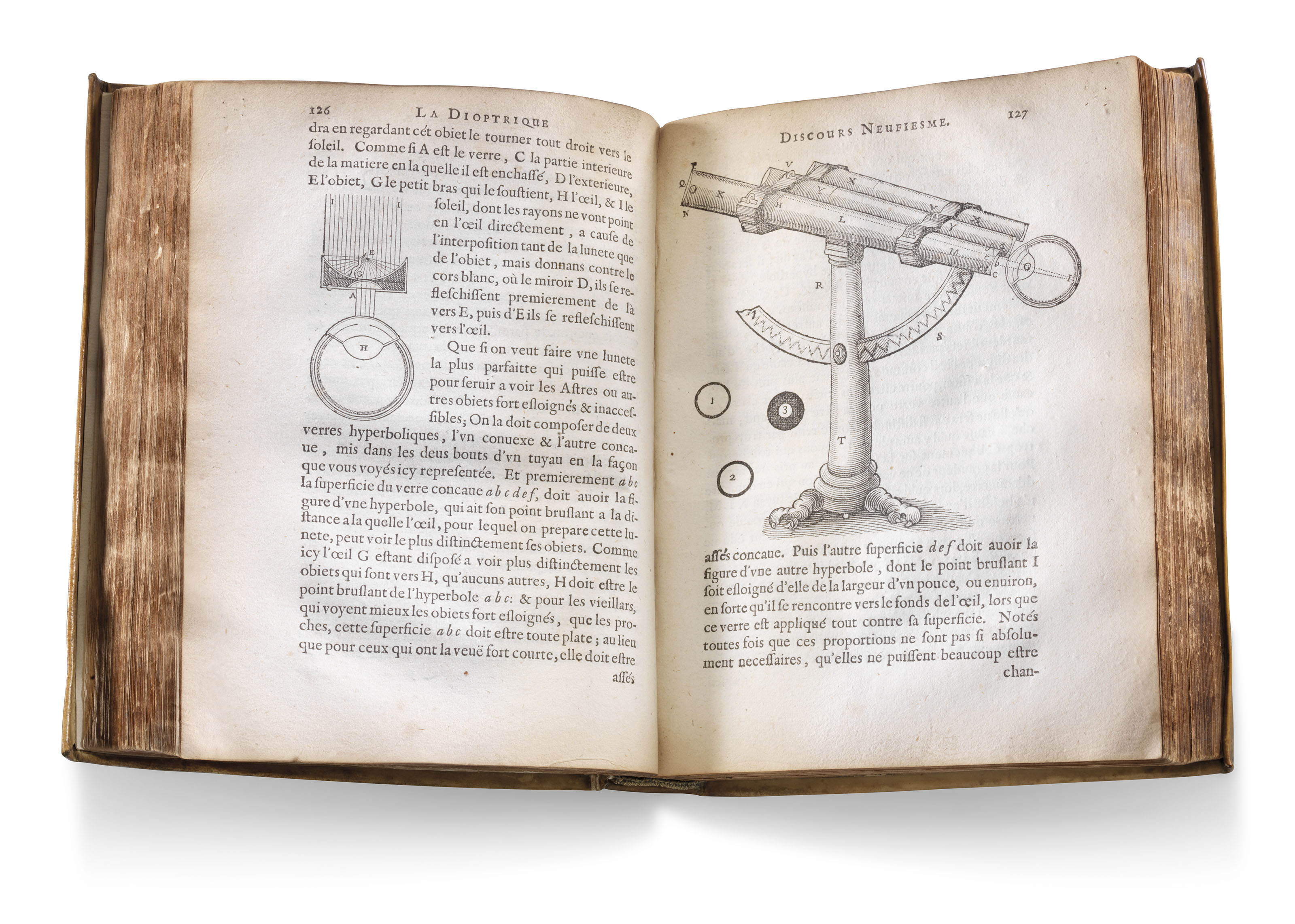 Descartes, Ren&eacute; (1596-1650). Discours de la m&eacute;thode pour bien conduire sa raison, et chercher la v&eacute;rit&eacute; dans les sciences. Plus la dioptrique. Les m&eacute;t&eacute;ores. Et la g&eacute;om&eacute;trie. Leiden: Jan Maire, 1637.&nbsp;Estimate: &pound;80,000-120,000. Offered in Important Scientific Books from the Collection of Peter and Margarethe Braune on 9 July 2019 at Christie&rsquo;s in London