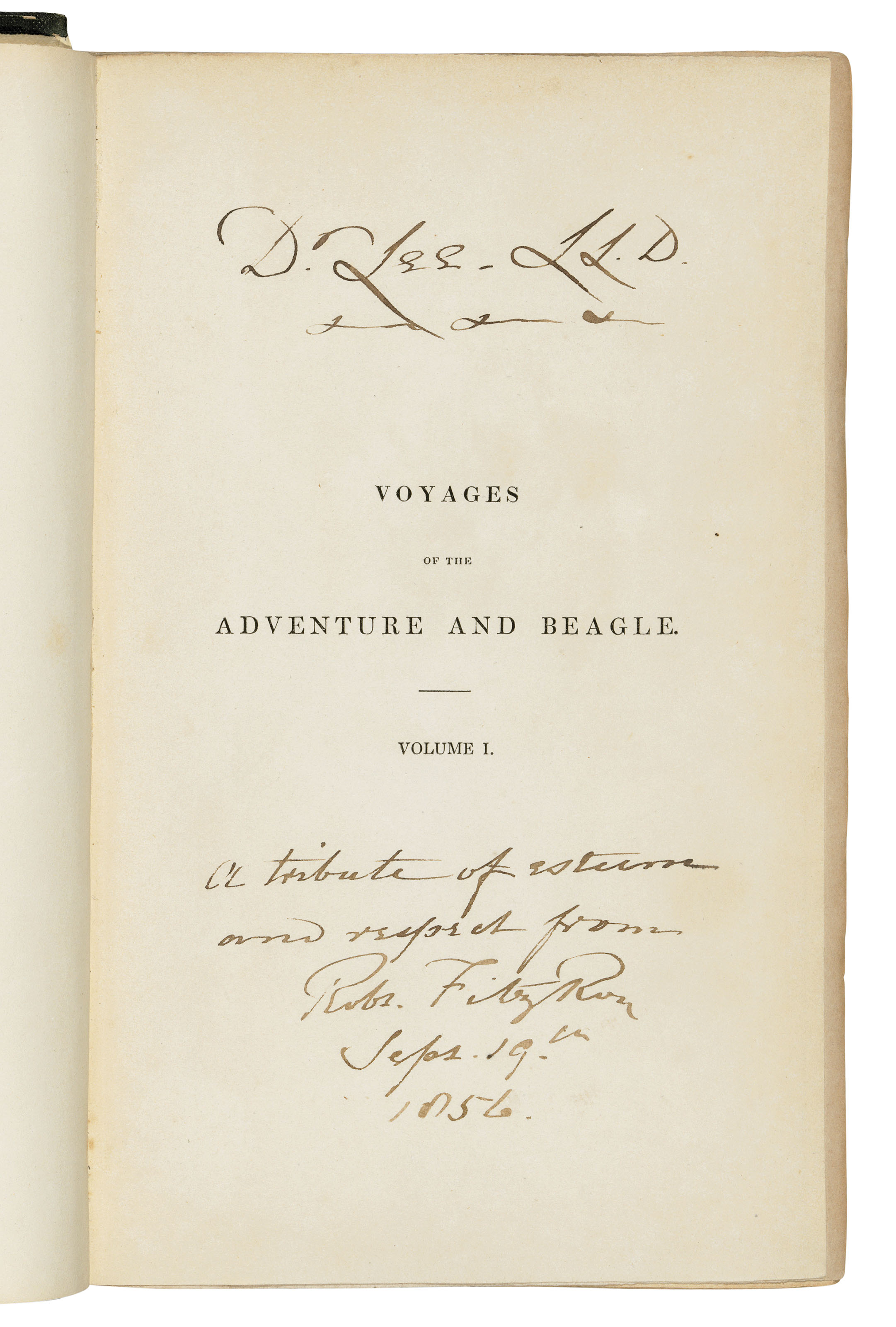 DARWIN, Charles Robert (18091882) — FITZROY, Robert (18051865