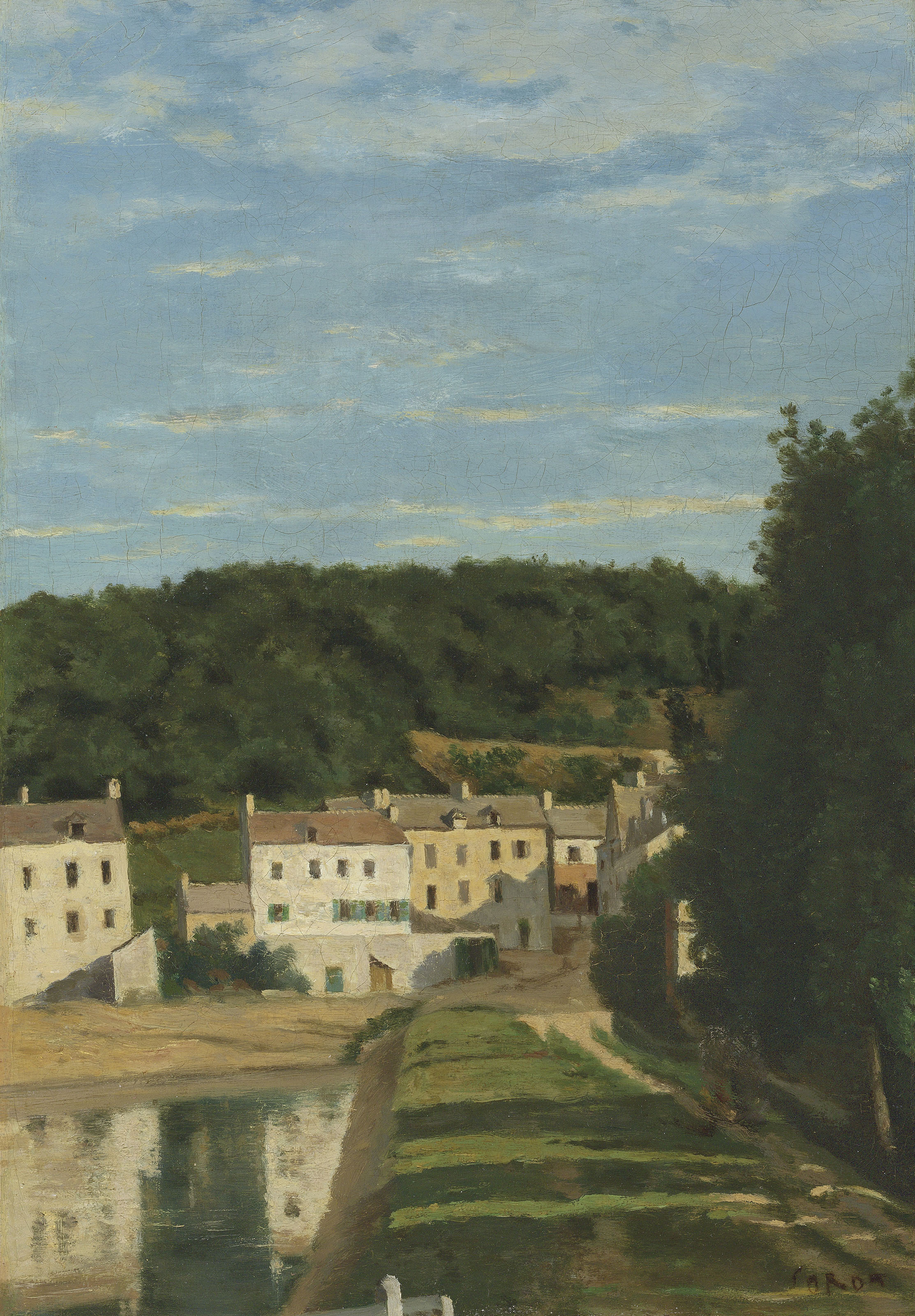 Jean Baptiste Camille Corot French 1796 1875 Les Maisons
