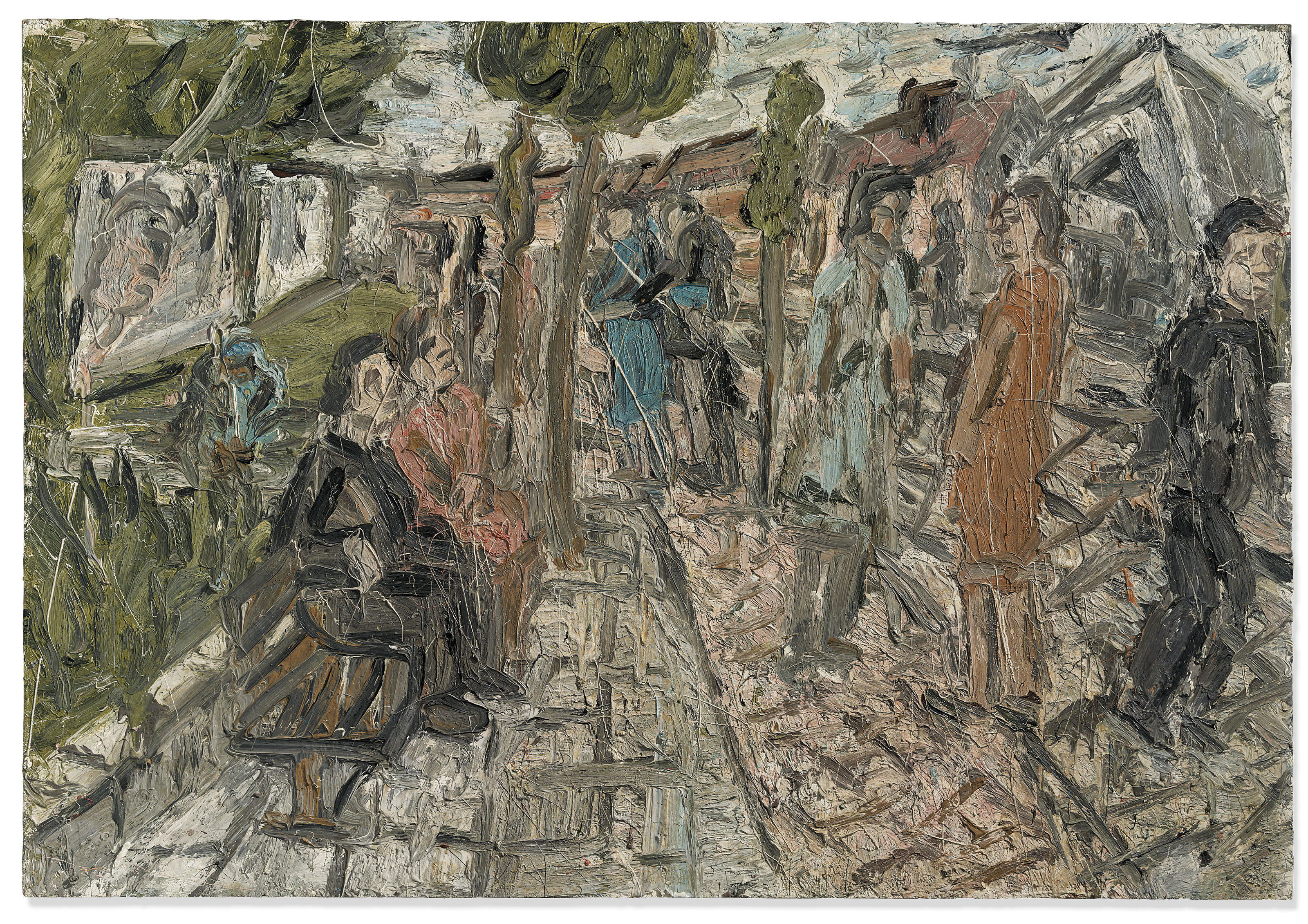 Leon Kossoff, A Street in Willesden, Summer 1983, sold for £371,250 on 4 October 2019 at Christie's in London
