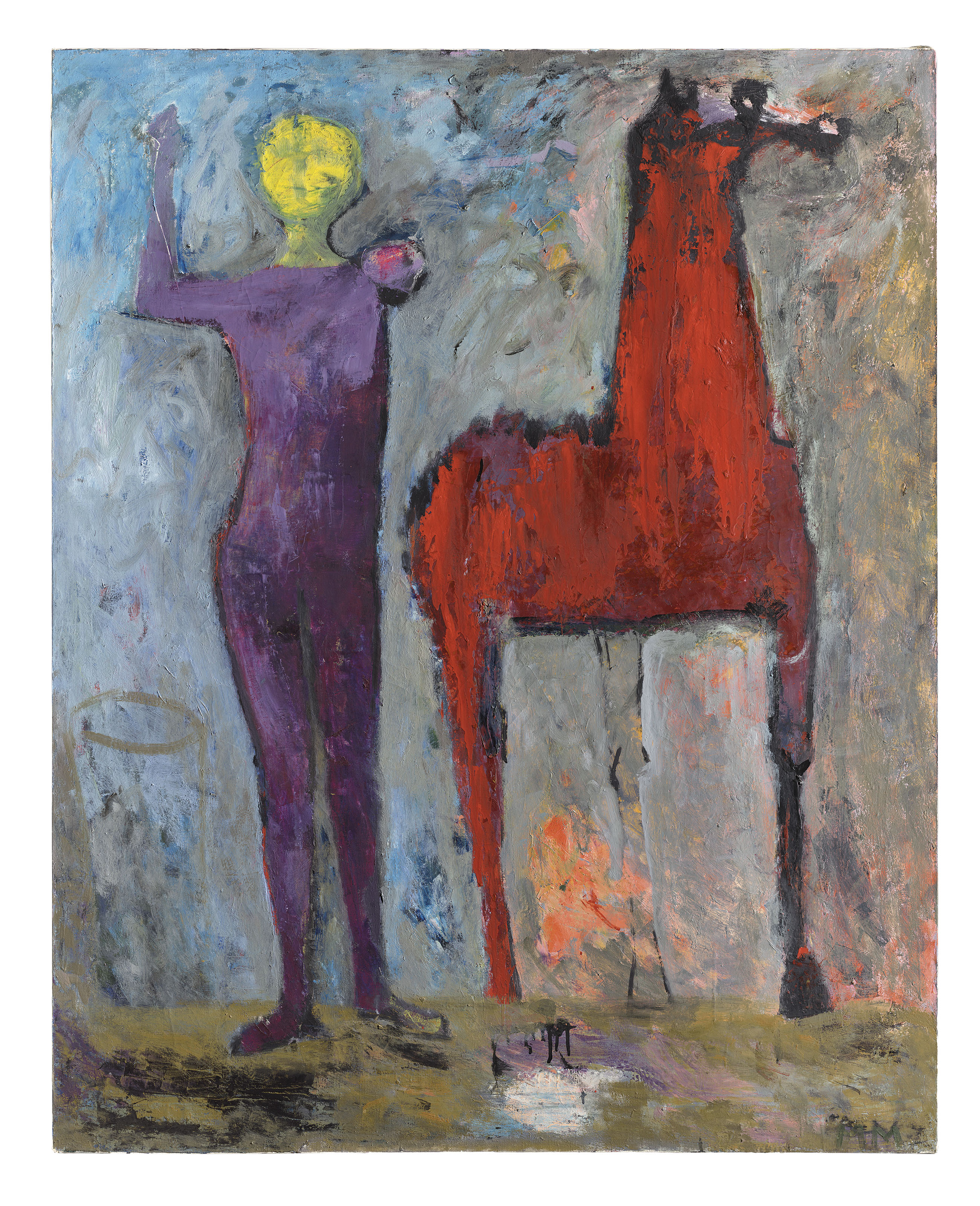 マリノマリーニ　リトグラフ　43  cavallo  in  blu,1942 Marino Marini. Horse and Rider. 1942 | MoMA