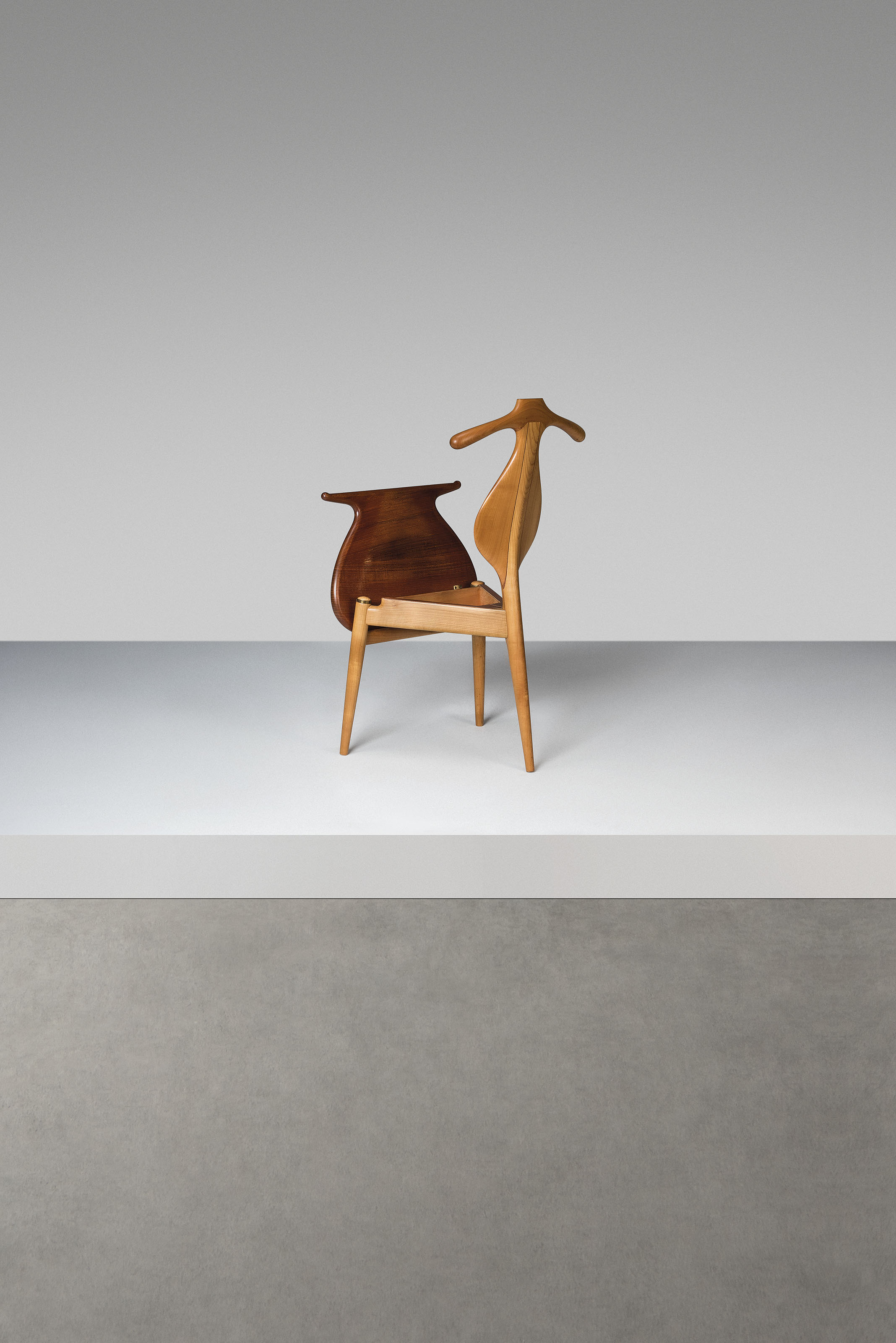 HANS WEGNER (1914-2007), A rare cherry 'Valet' chair, model no