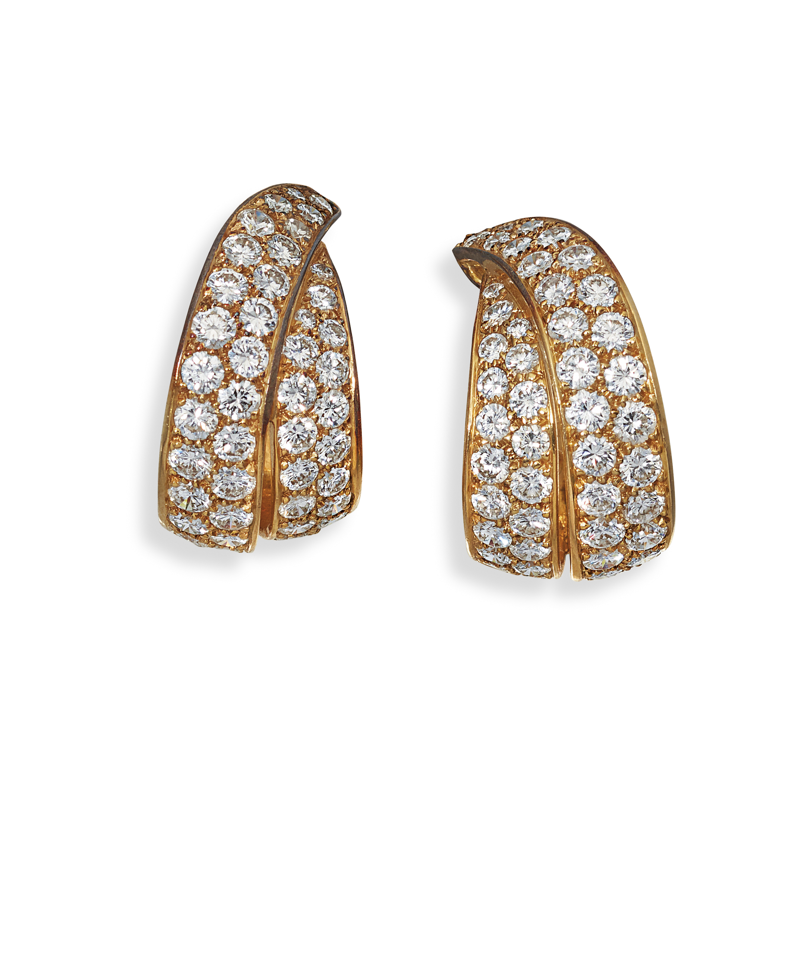 Van cleef & arpels diamond earrings
