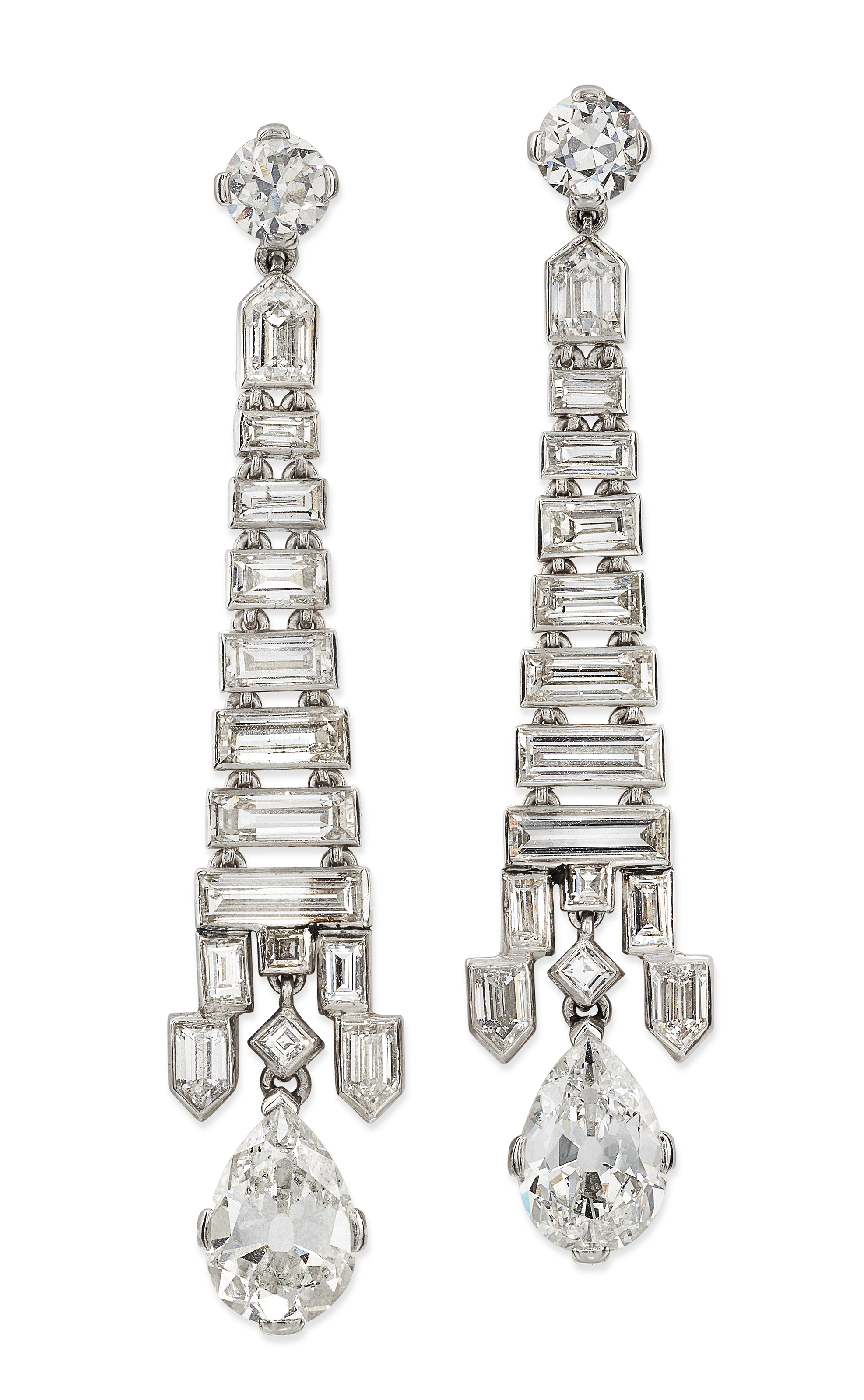 ART DECO DIAMOND EARRINGS Christie's