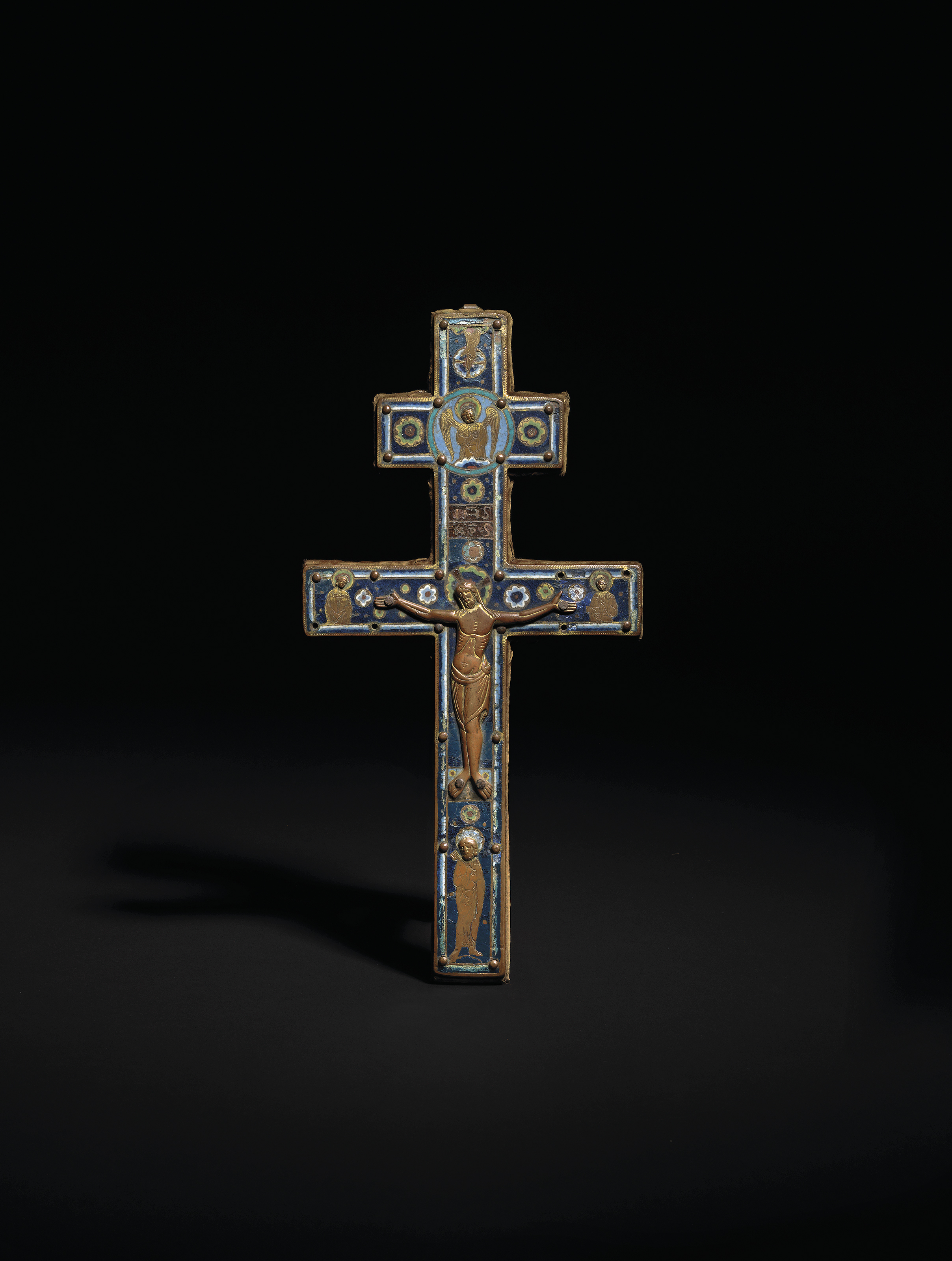 Limoges, &lsquo;Patriarchal&rsquo; cross, circa 1190-1210. 11&frac34;  in (29.8  cm) high. Sold for &pound;162,500 on 3 December 2019 at Christie&rsquo;s in London