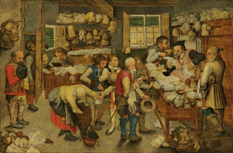 Pieter Brueghel the Younger (15645-16378), The Payment of the Tithes. Oil on panel. 23¼ x 34¼  in (59 x 86.9  cm). Sold for £431,250 in the Old Masters Evening Sale on 3 December 2019 at Christie’s in London